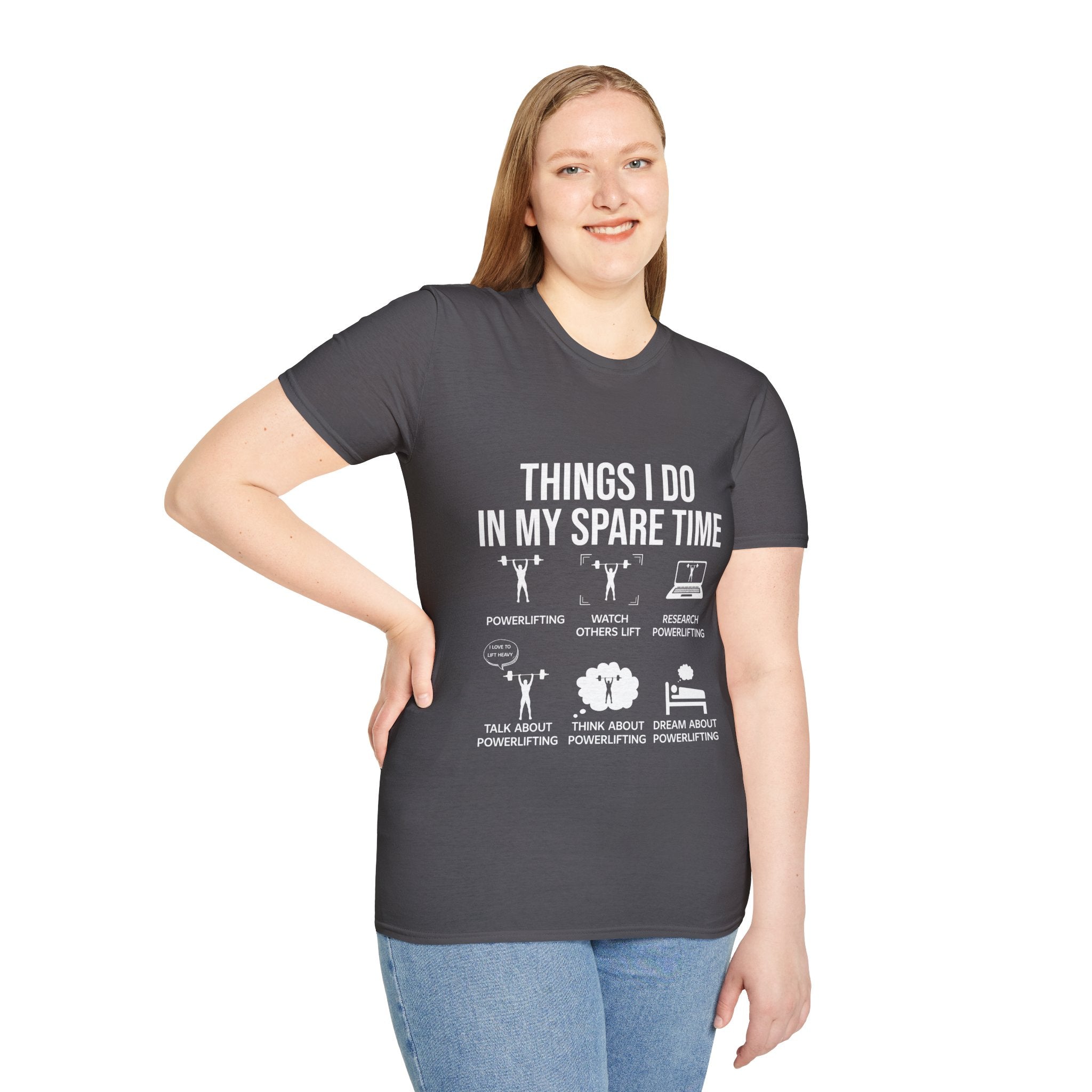 "Things I Do In My Spare Time"  Unisex Soft style T-Shirt