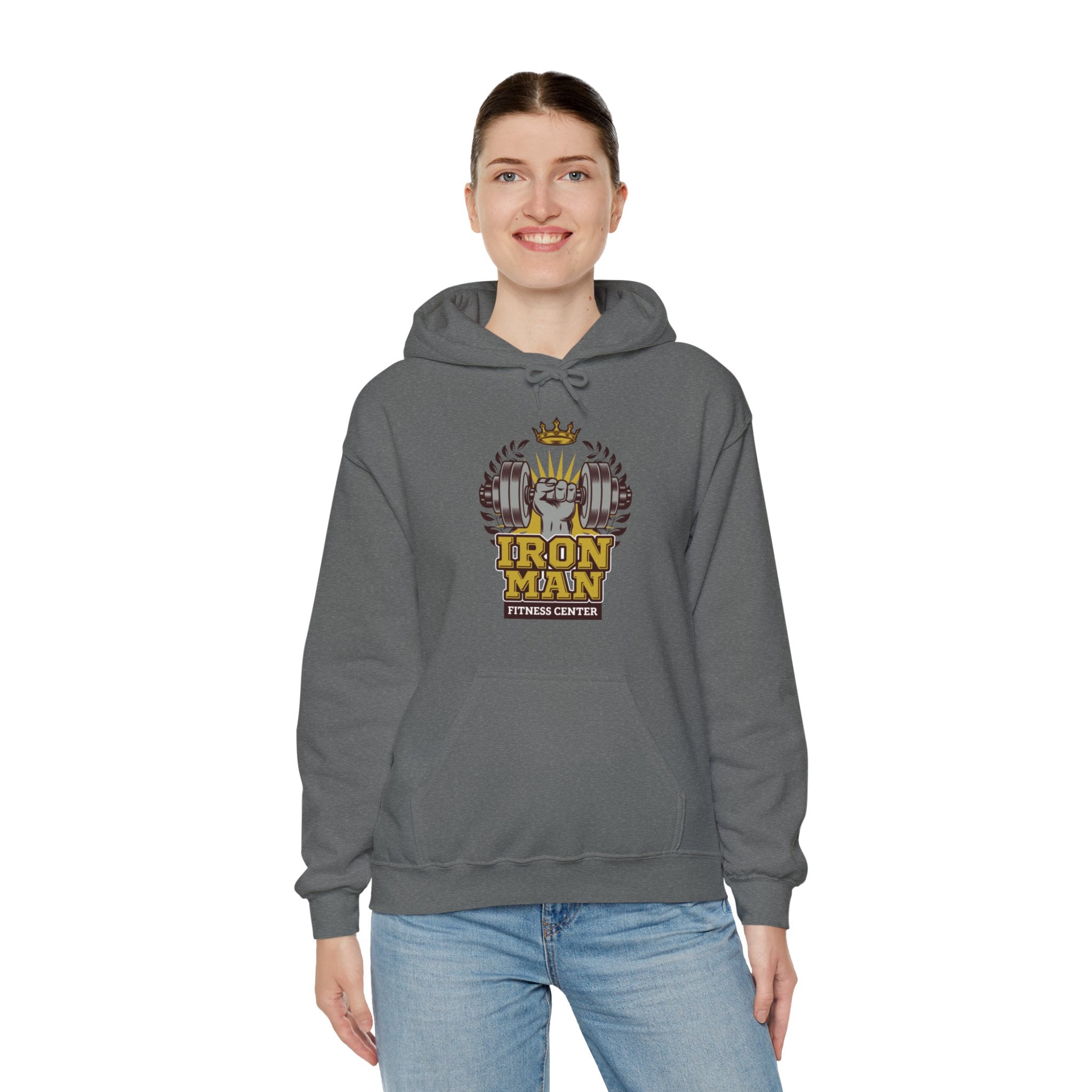 "IronMan Fitness Centre" Unisex Heavy Blend™ Hooded Sweatshirt