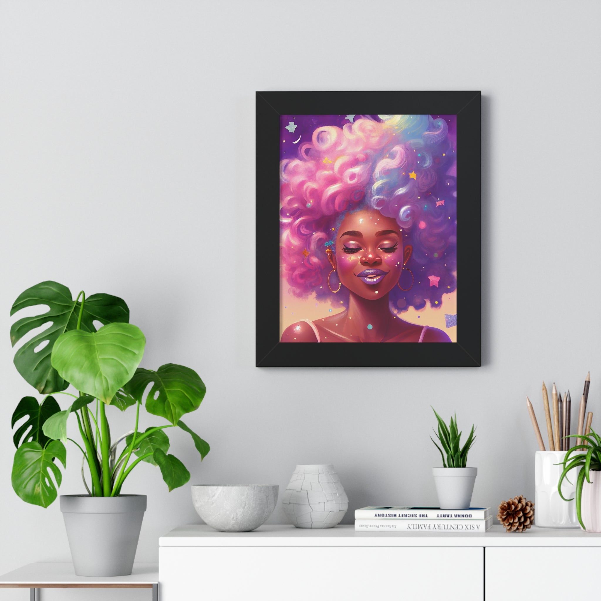 "BLACK GIRL MAGIC" Framed Vertical Poster