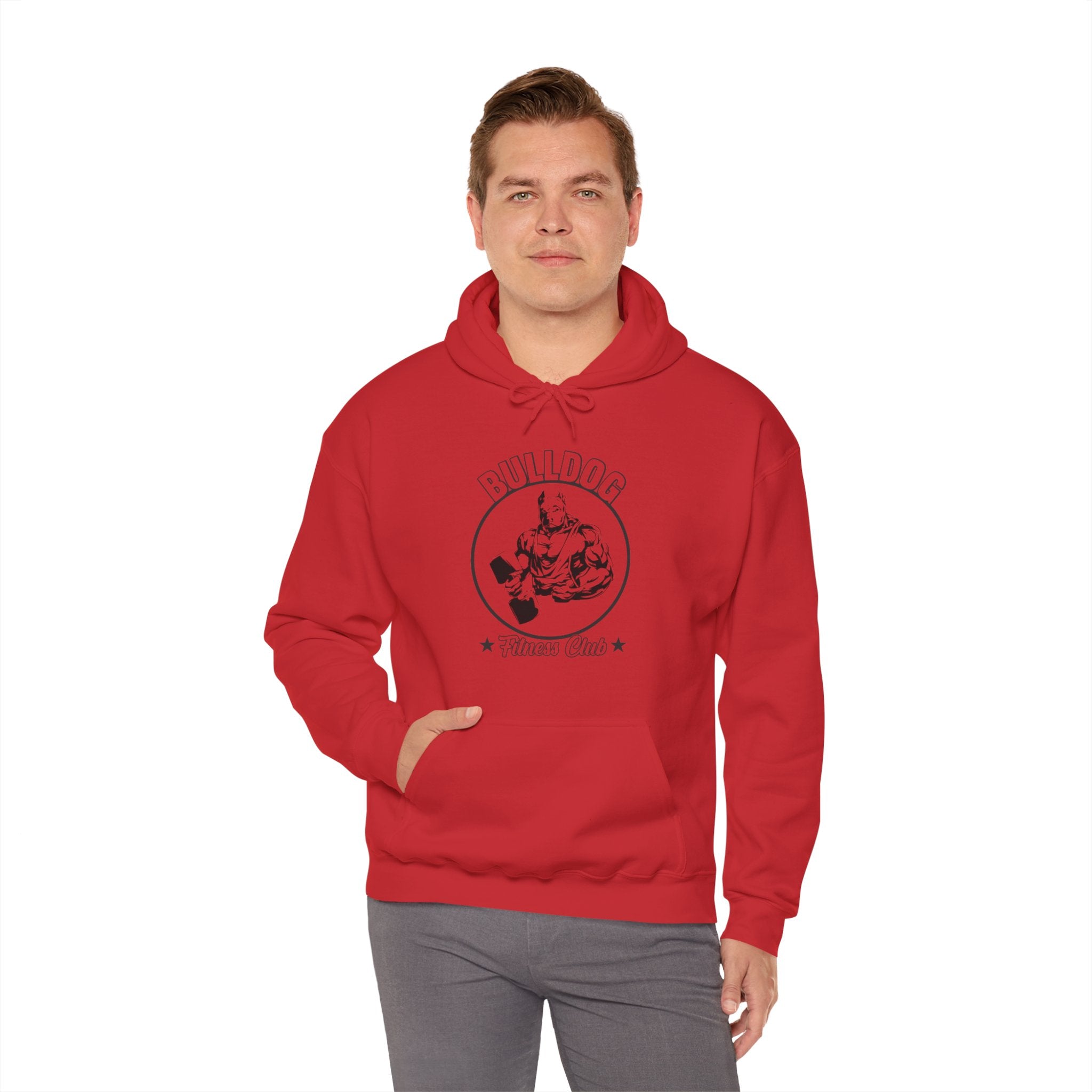 "BullDog Fitness Club"  Unisex Heavy Blend™ Hooded Sweatshirt