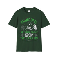 "PRINCIPAL OF THE MOST SPOOK TACULAR KIDS" Unisex Soft style T-Shirt