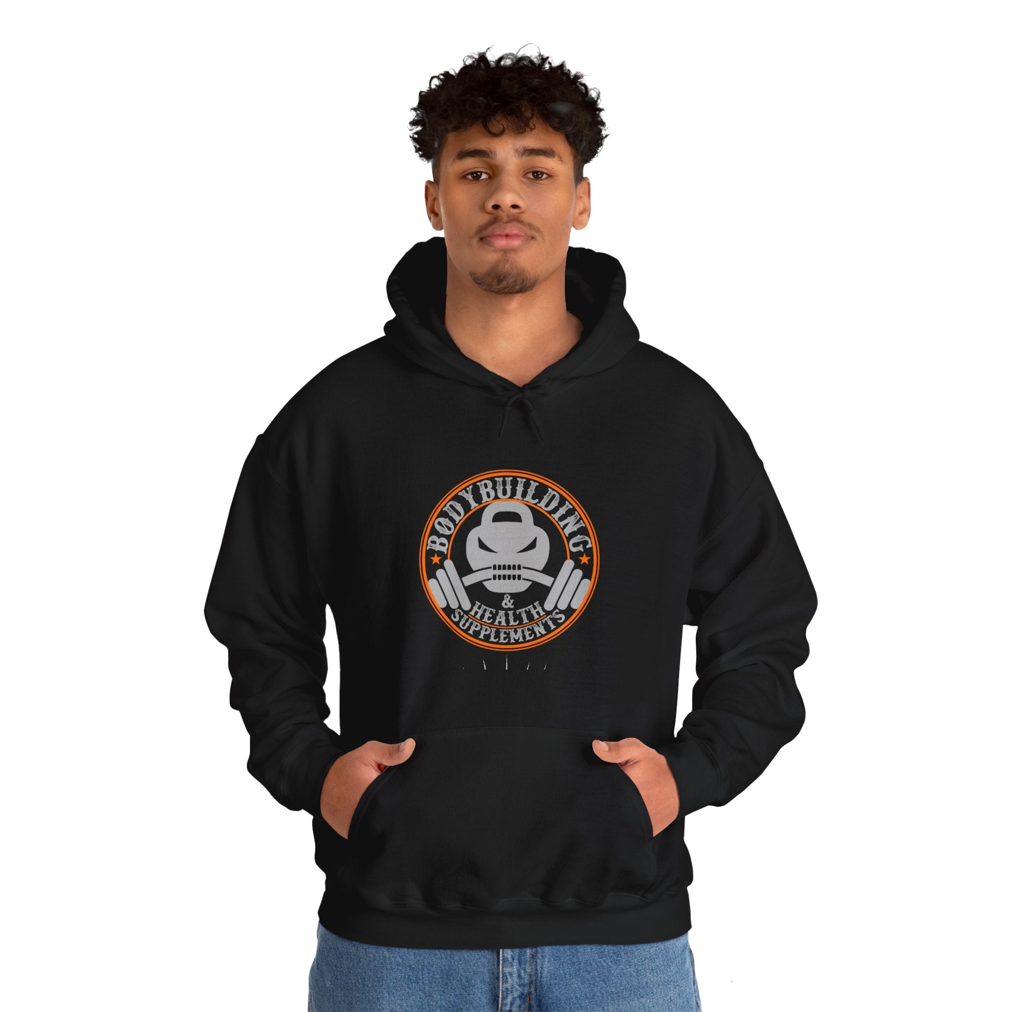 "Body Building And Health Supplements"  Unisex Heavy Blend™ Hooded Sweatshirt