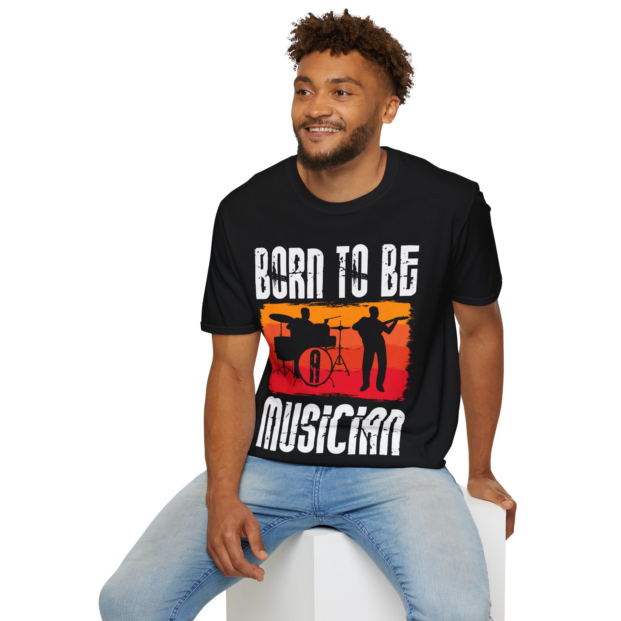 "Born To Be Musician" Unisex Soft style T-Shirt