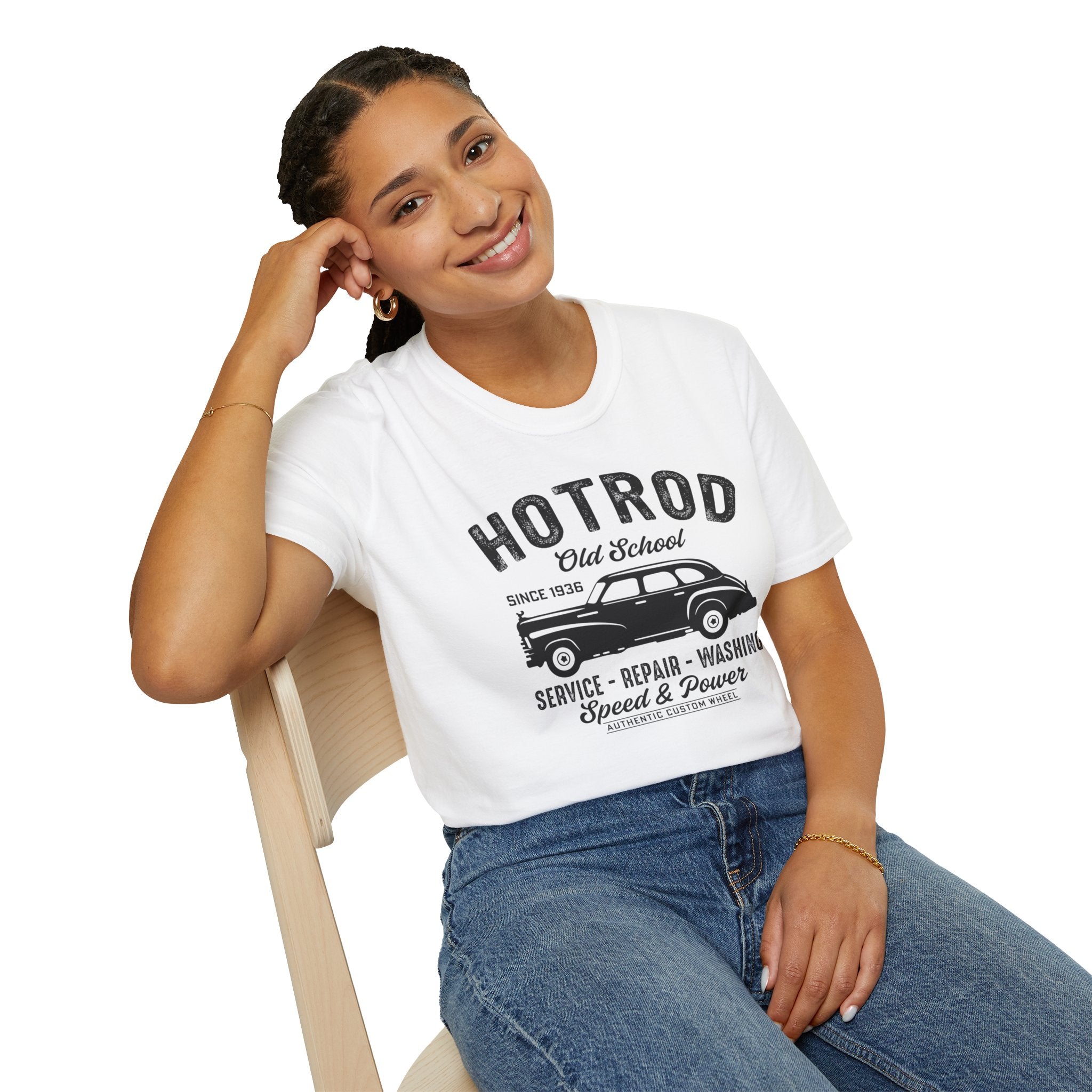 "HOTROD OLD SCHOOL" Unisex Soft style T-Shirt