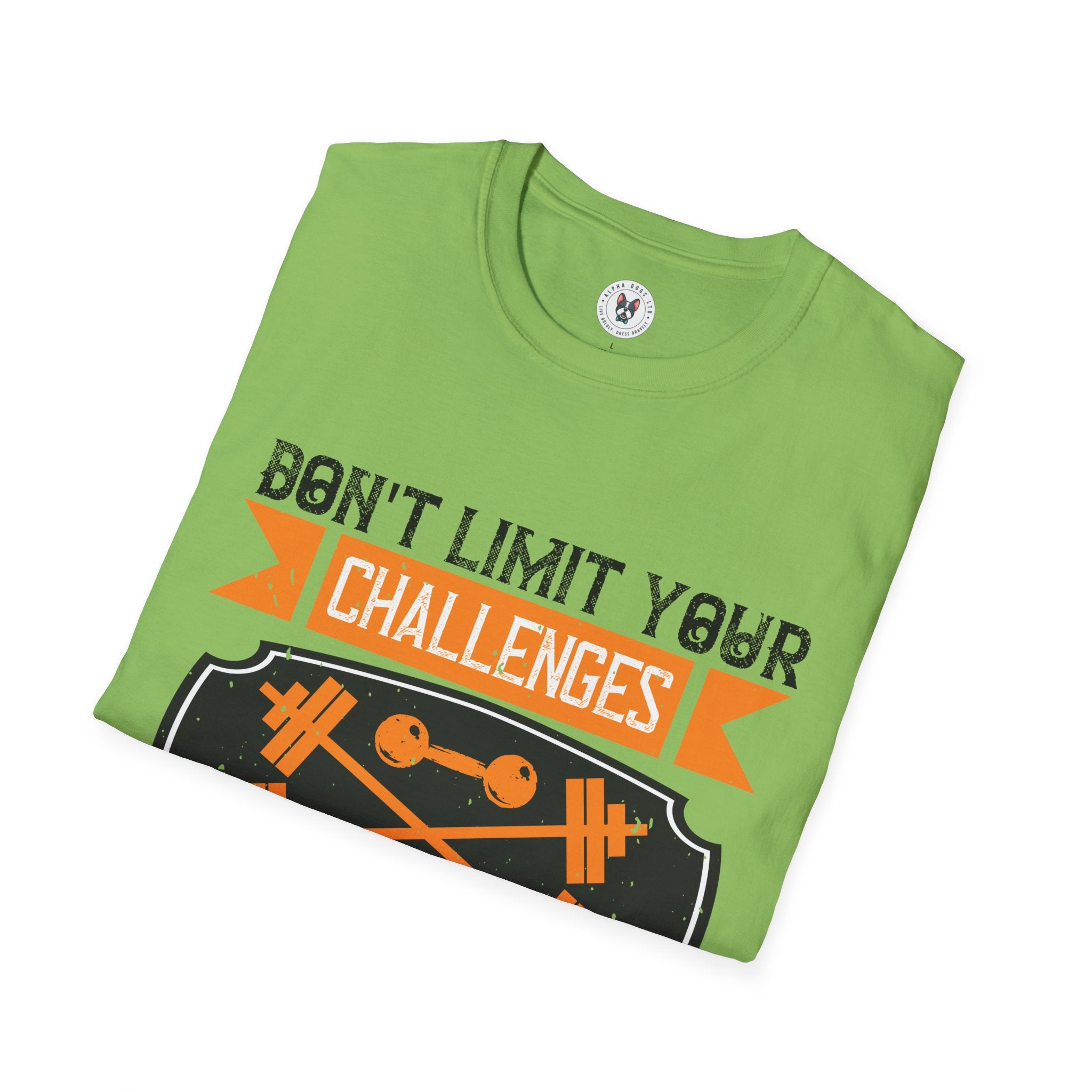 "Don't Limit Your Challenges,Challenge Your Limit" Unisex Soft style T-Shirt