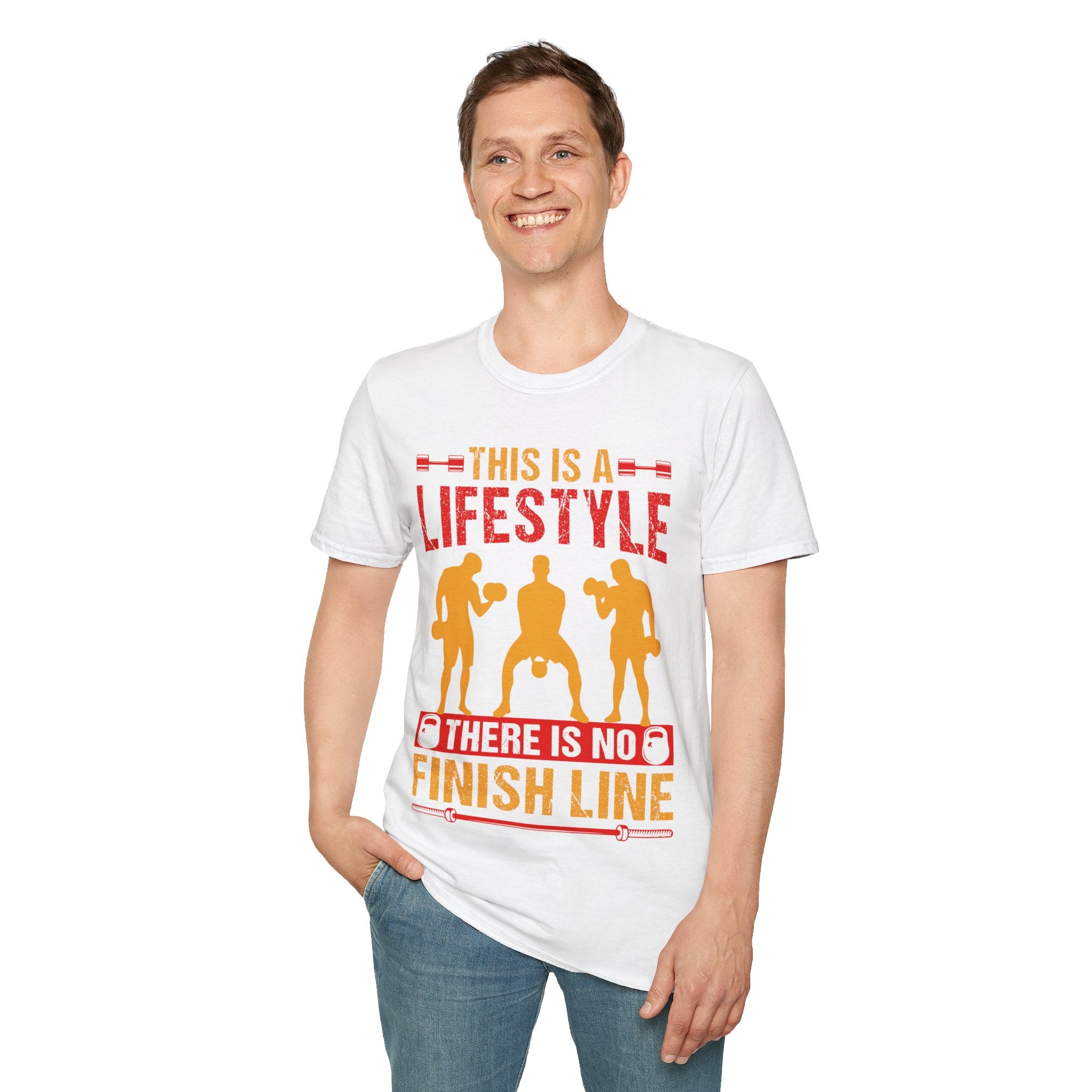 "This Is A Life Style There Is No Finish Line" Unisex Soft style T-Shirt