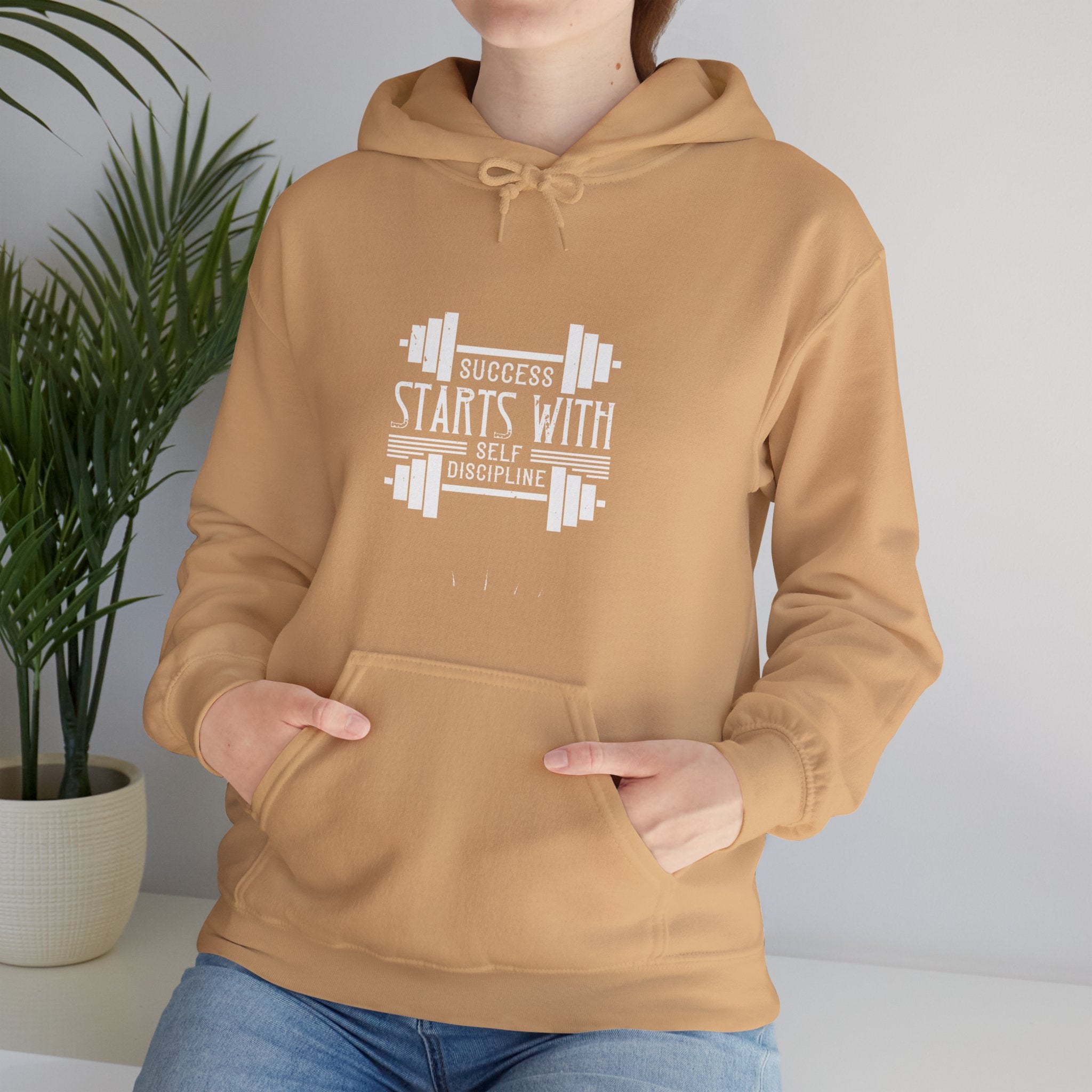 "Success Starts With Self Discipline" Unisex Heavy Blend™ Hooded Sweatshirt