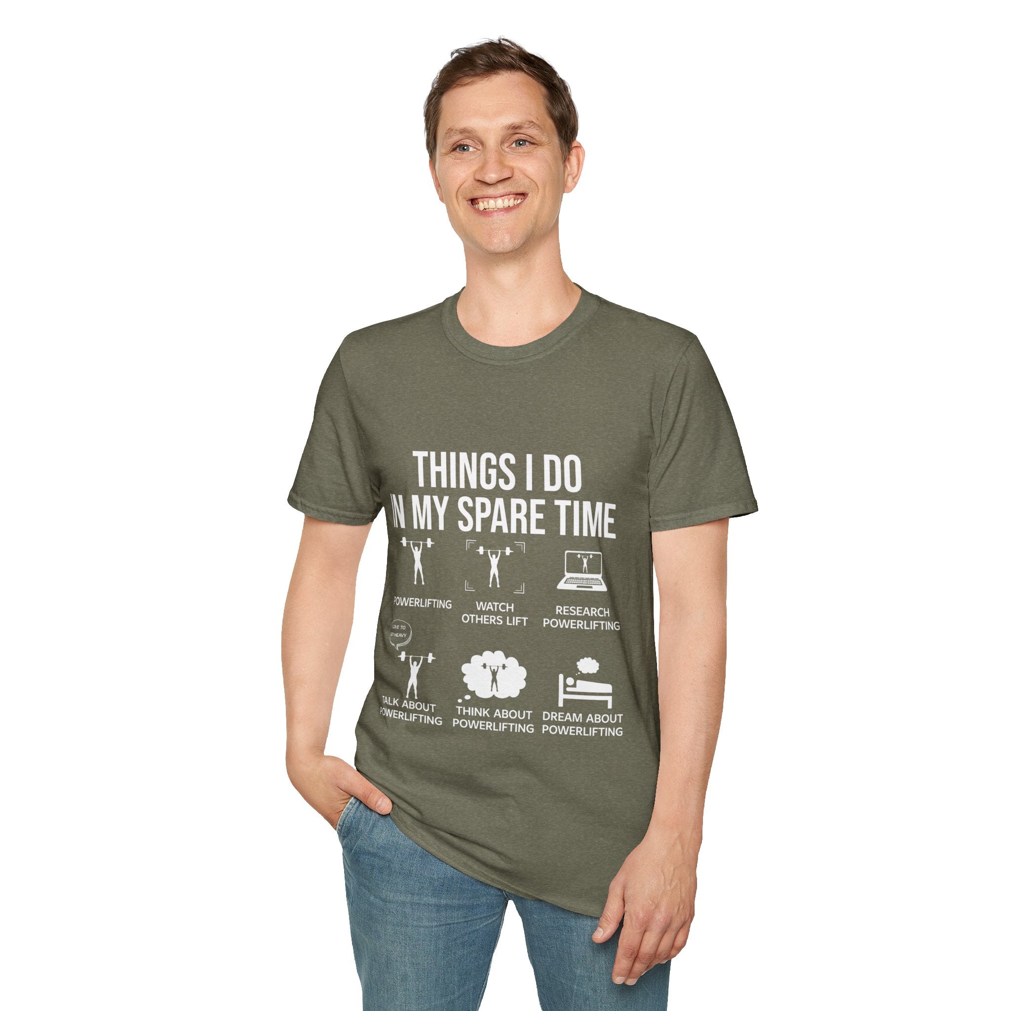 "Things I Do In My Spare Time"  Unisex Soft style T-Shirt