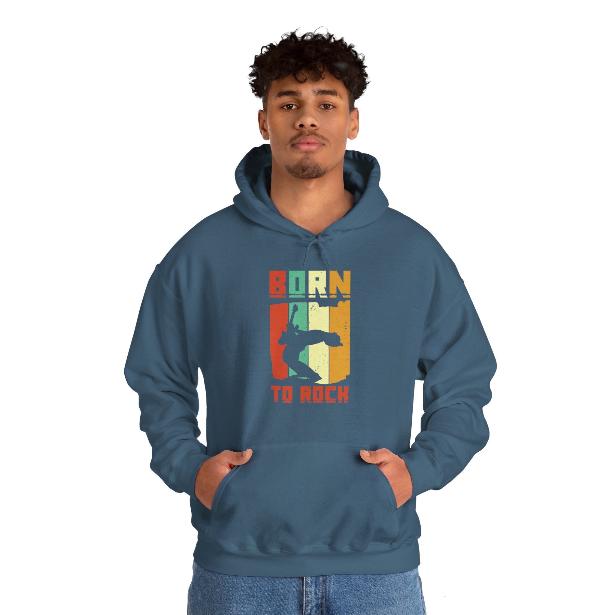 "Born To Rock"  Unisex Heavy Blend™ Hooded Sweatshirt