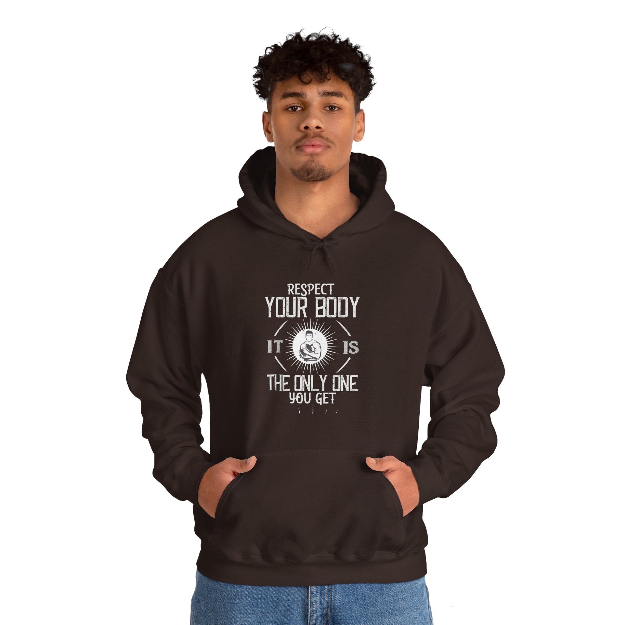 "Respect Your Body It Is the Only One You Get"  Unisex Heavy Blend™ Hooded Sweatshirt