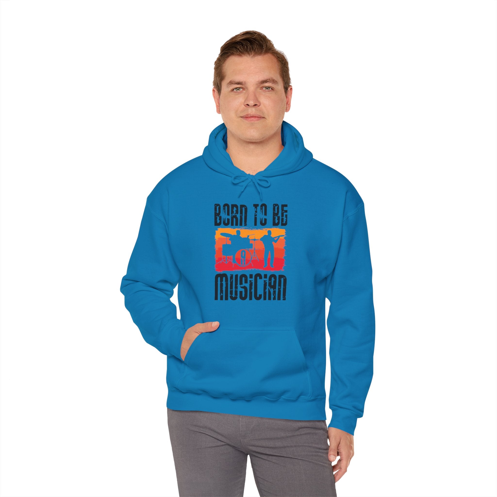 "Born To Be Musician"   Unisex Heavy Blend™ Hooded Sweatshirt