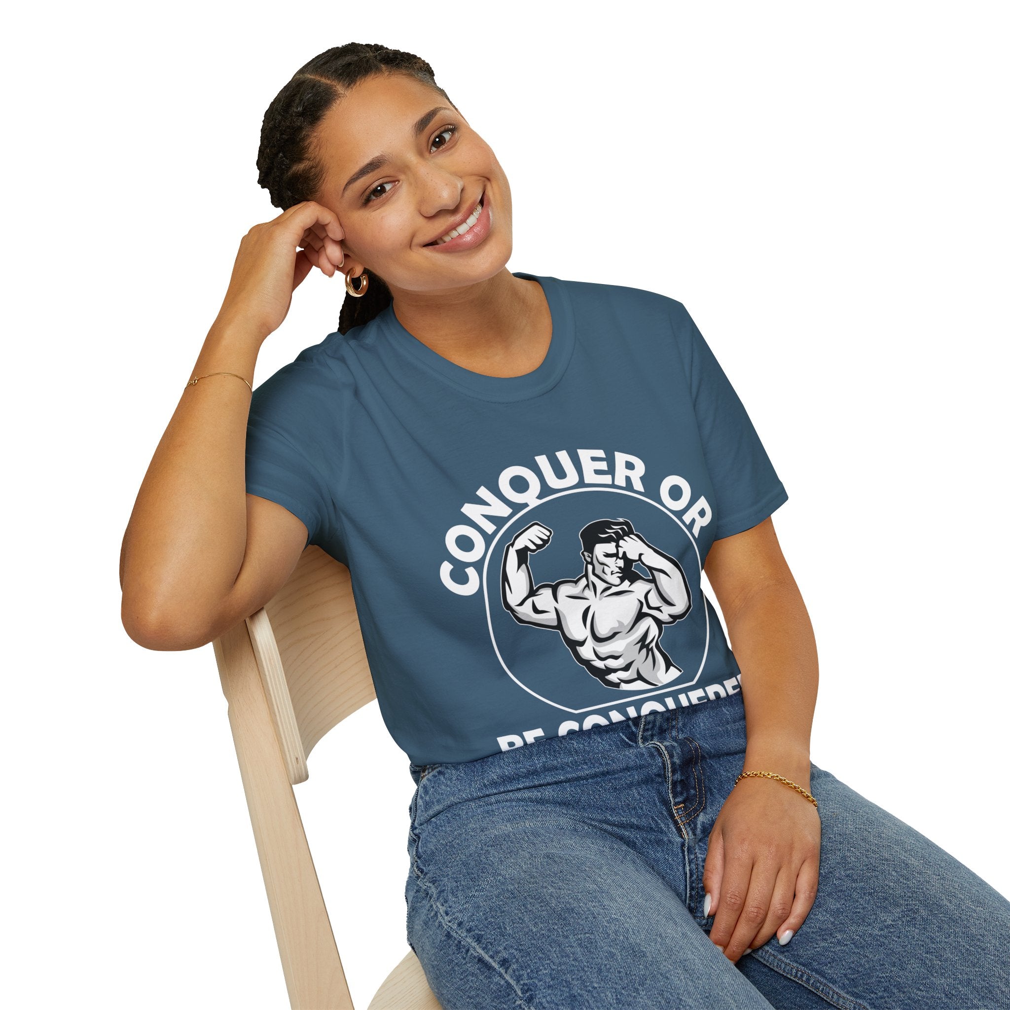 "Conquer Or Conquered" Unisex Soft style T-Shirt