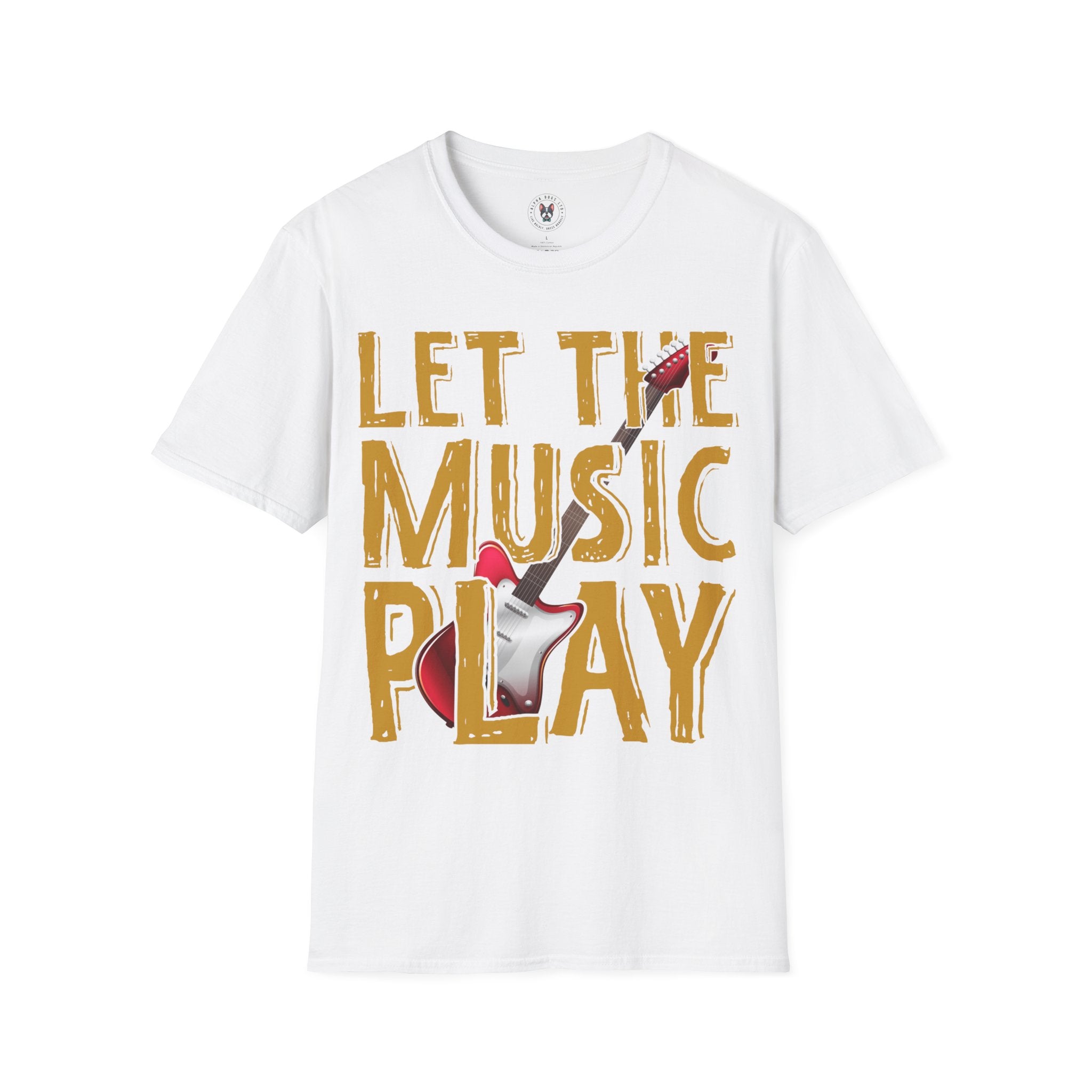 "Let The Music Play" Unisex Soft style T-Shirt