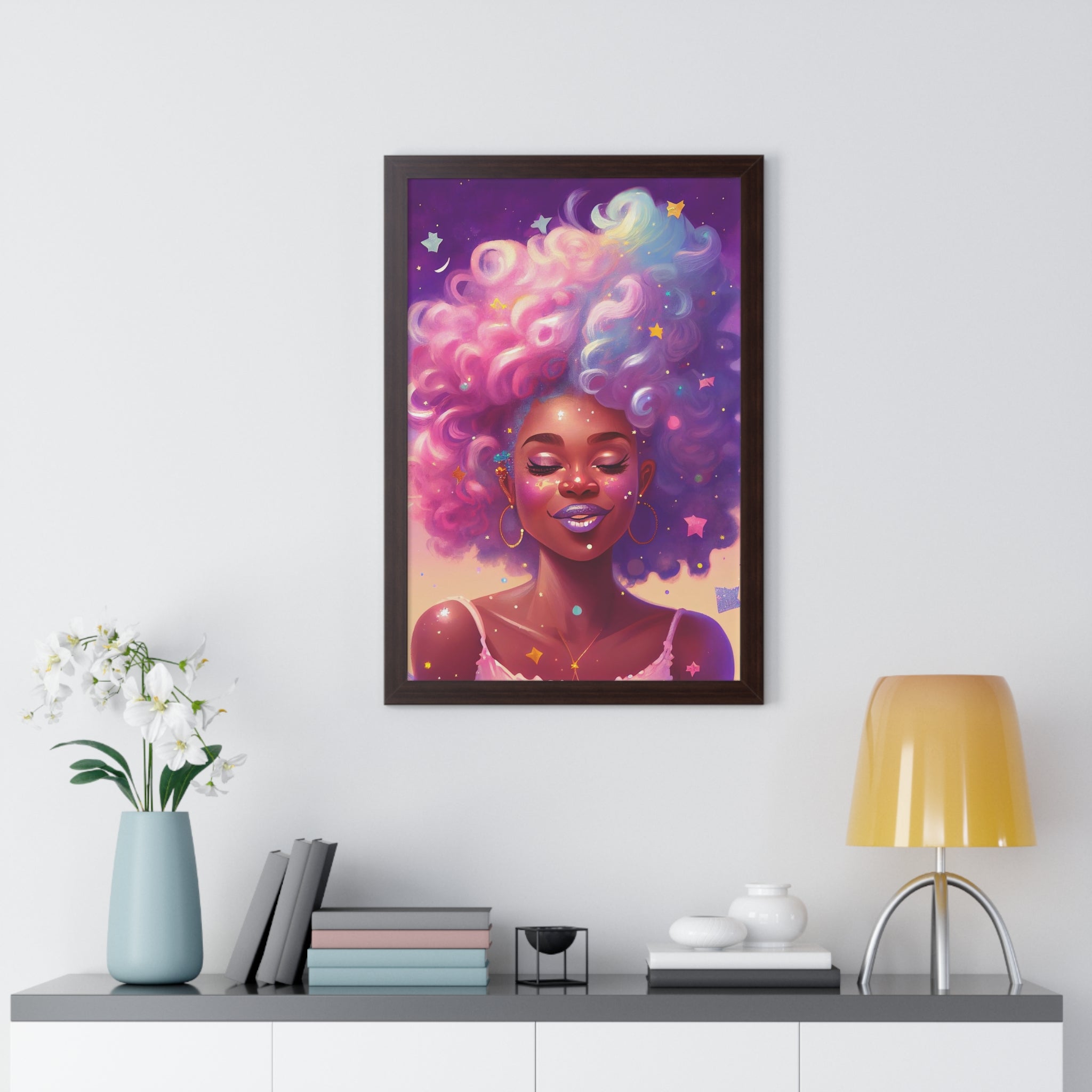 "BLACK GIRL MAGIC" Framed Vertical Poster