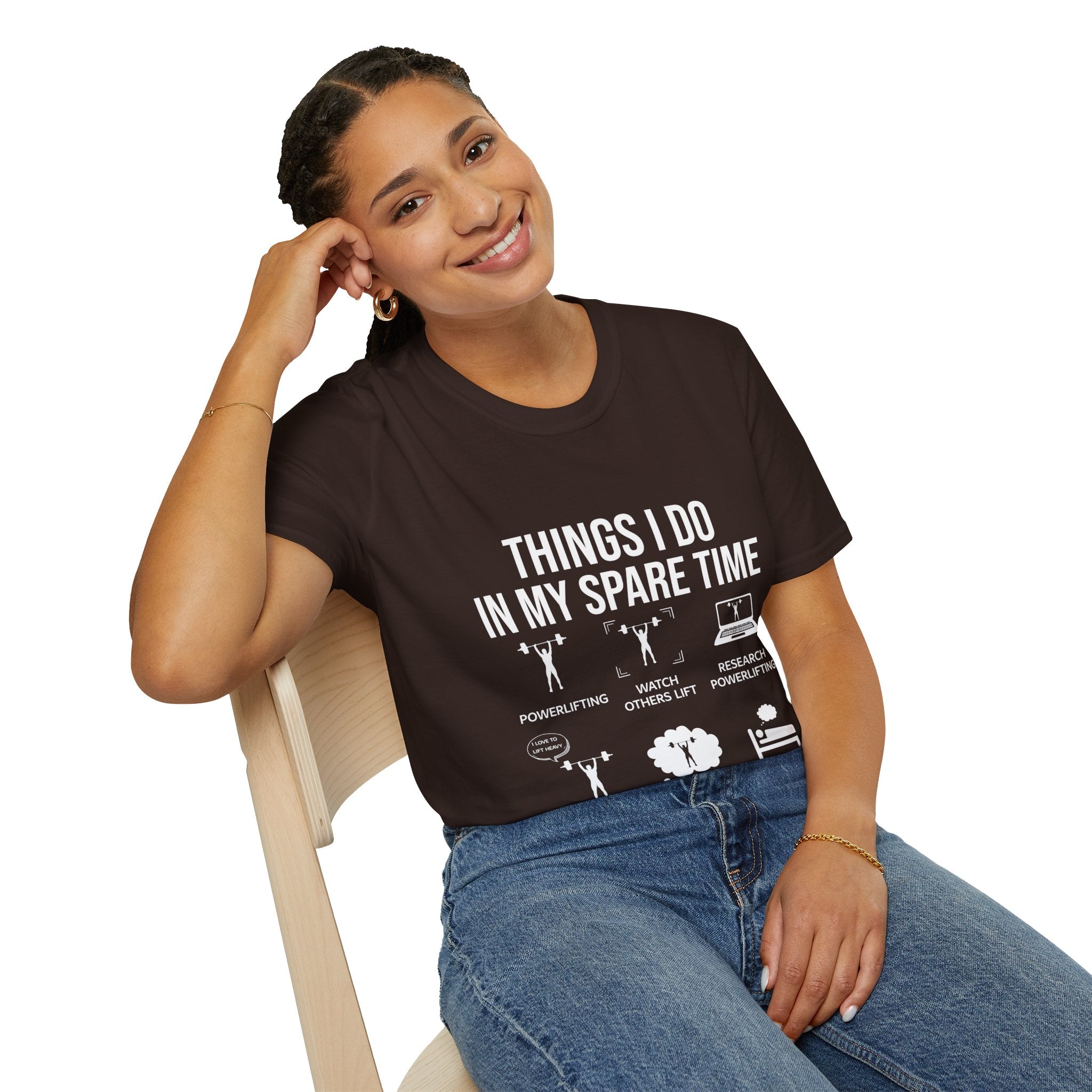 "Things I Do In My Spare Time"  Unisex Soft style T-Shirt