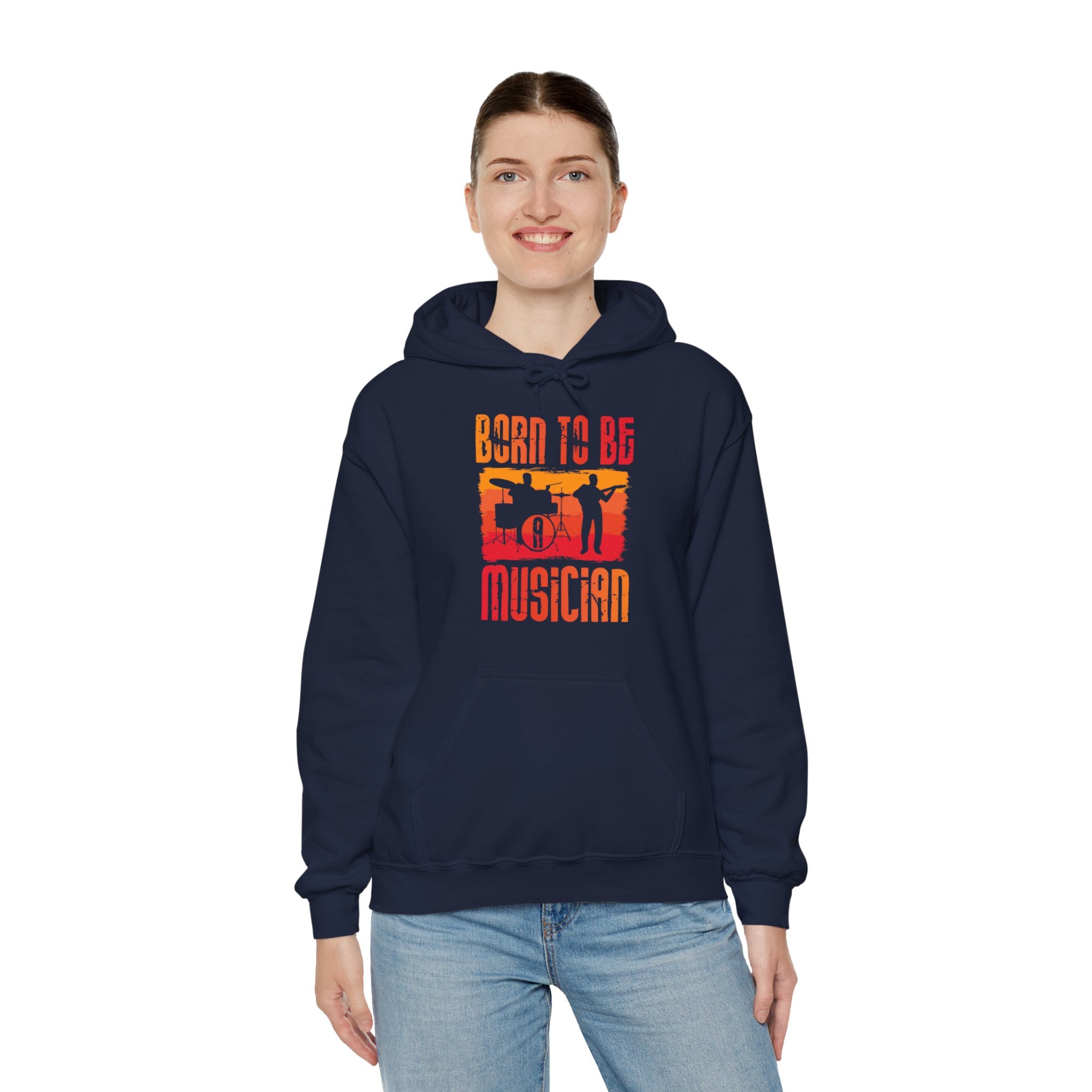 "Born To Be Musician"   Unisex Heavy Blend™ Hooded Sweatshirt