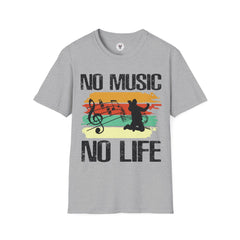 "No Music No Life"  Unisex Soft style T-Shirt