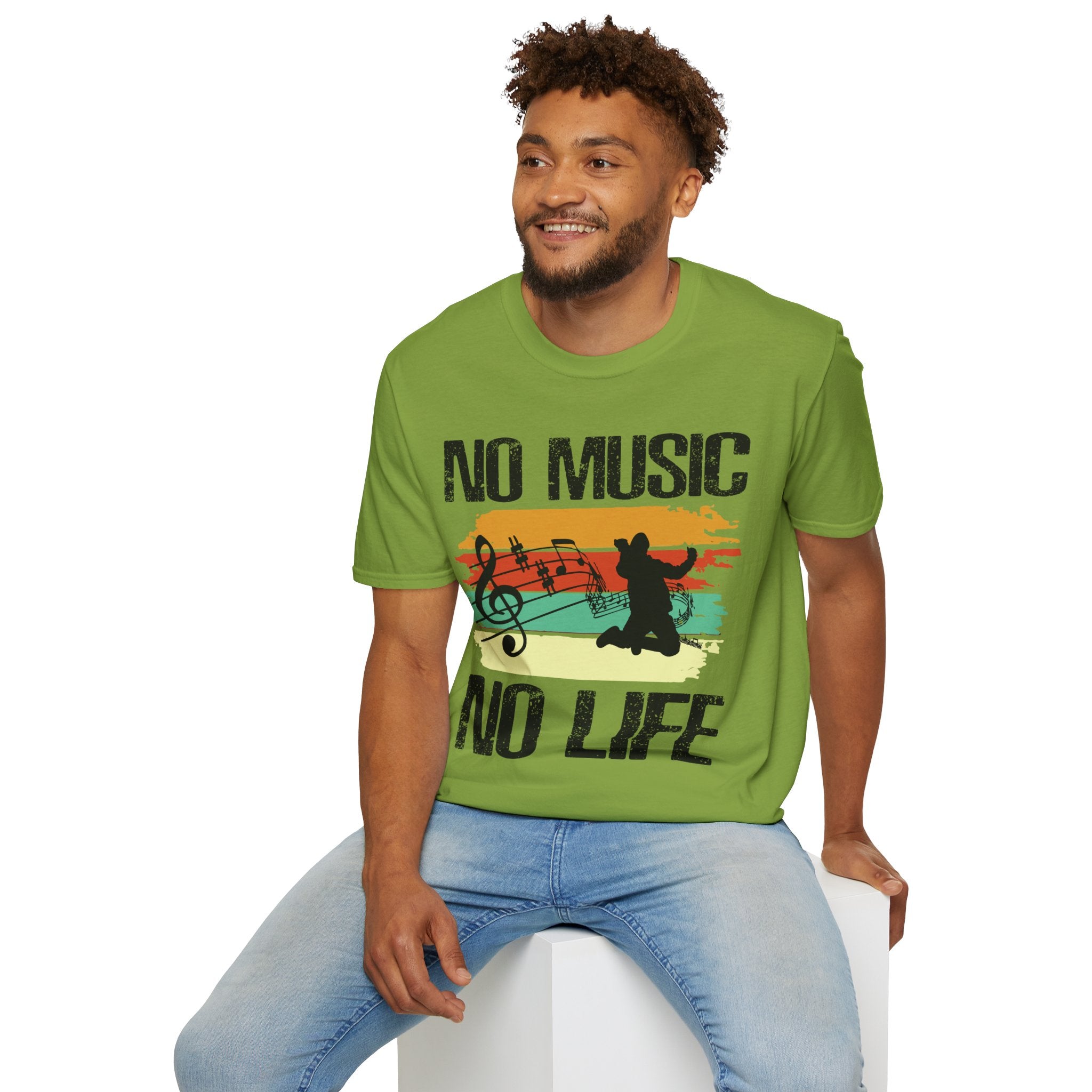 "No Music No Life"  Unisex Soft style T-Shirt