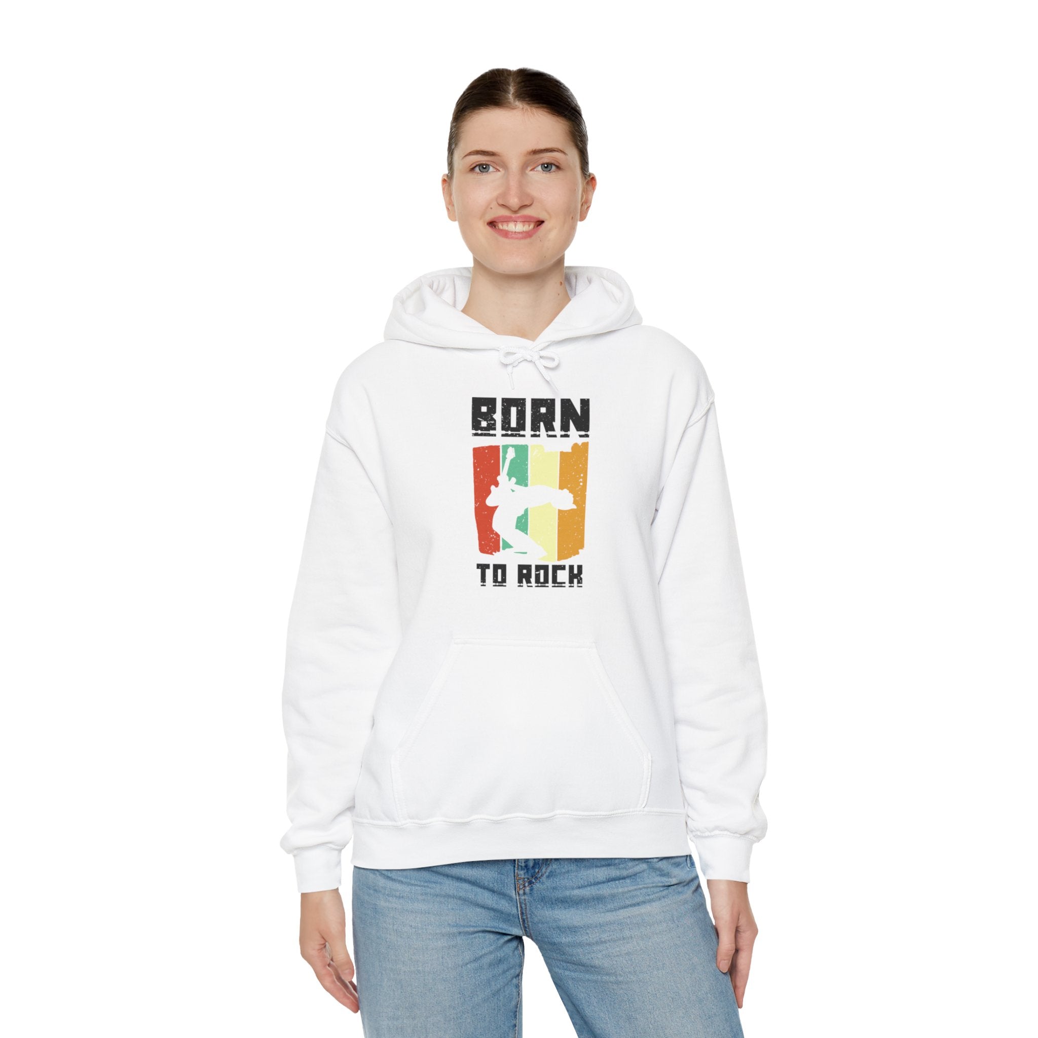 "Born To Rock"  Unisex Heavy Blend™ Hooded Sweatshirt