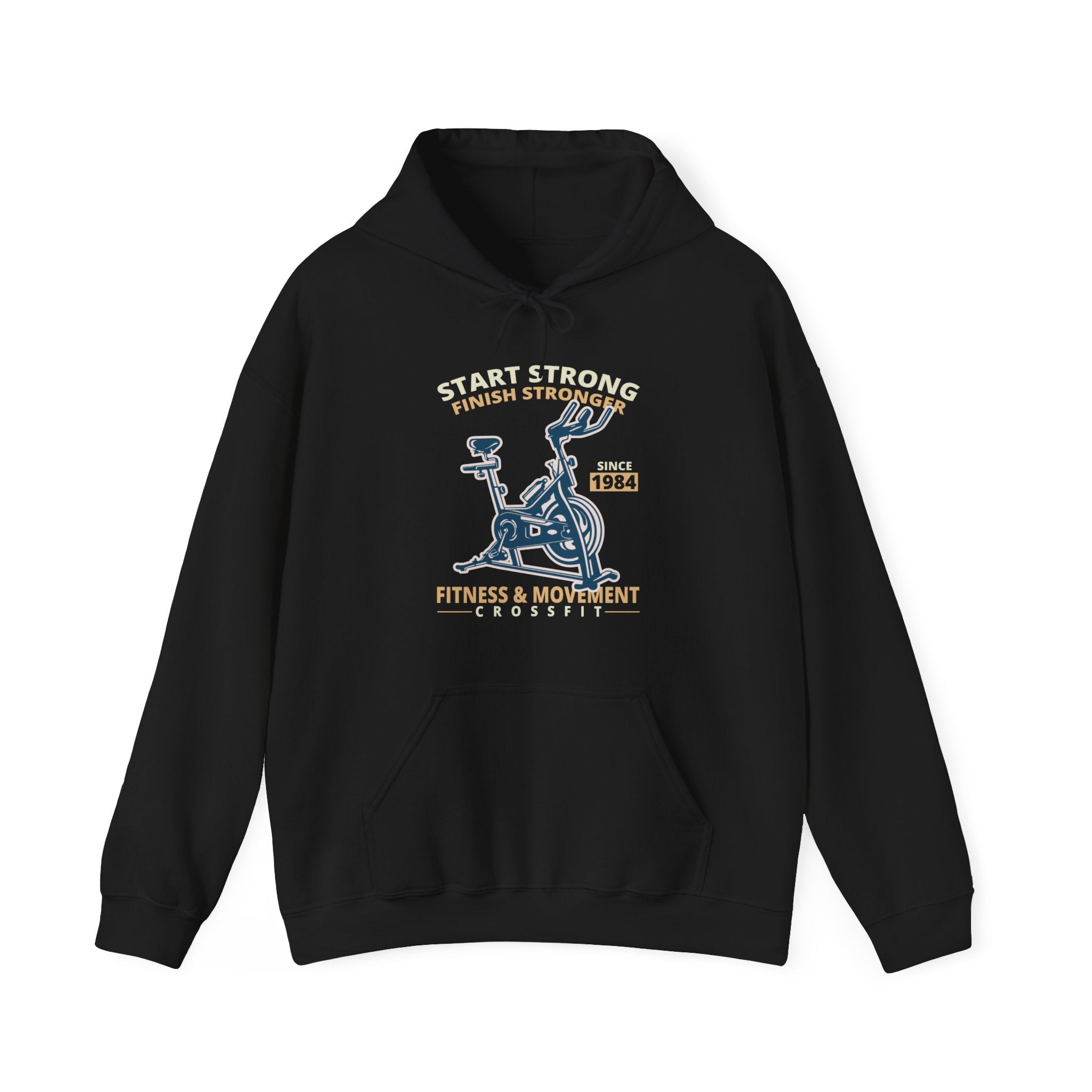 "Start Strong Finish Stronger" Unisex Heavy Blend™ Hooded Sweatshirt