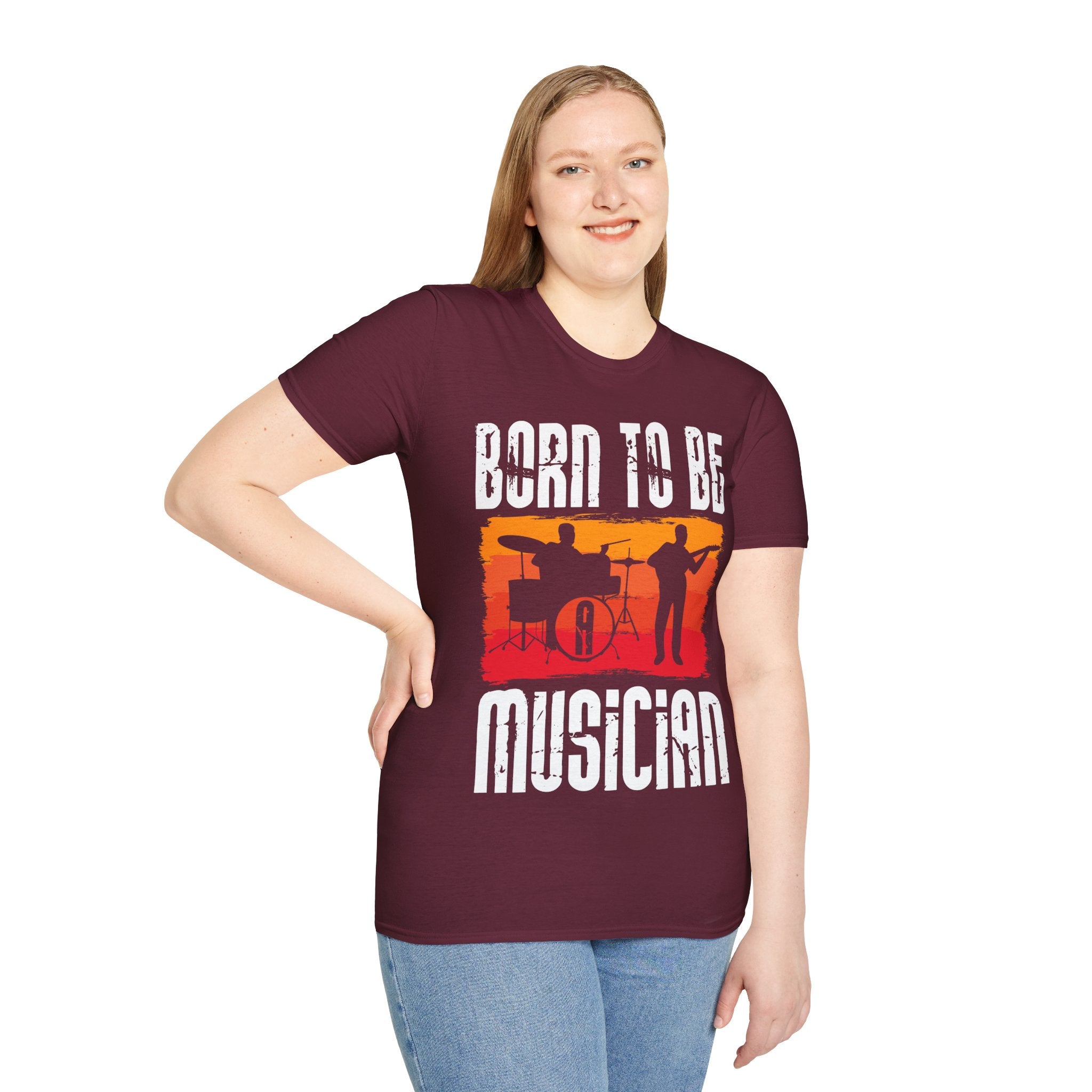 "Born To Be Musician" Unisex Soft style T-Shirt