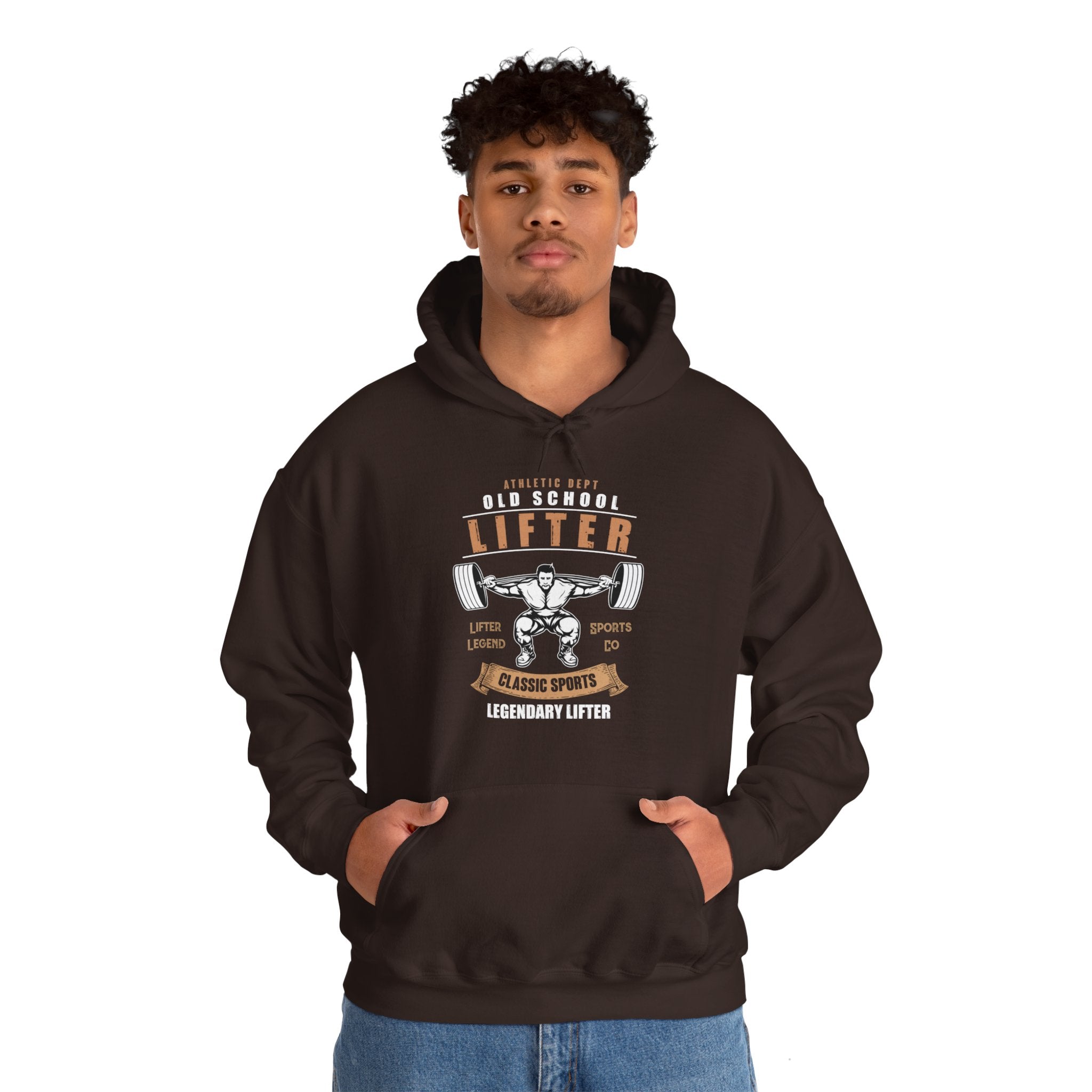 "Old School Lifter" Unisex Heavy Blend™ Hooded Sweatshirt