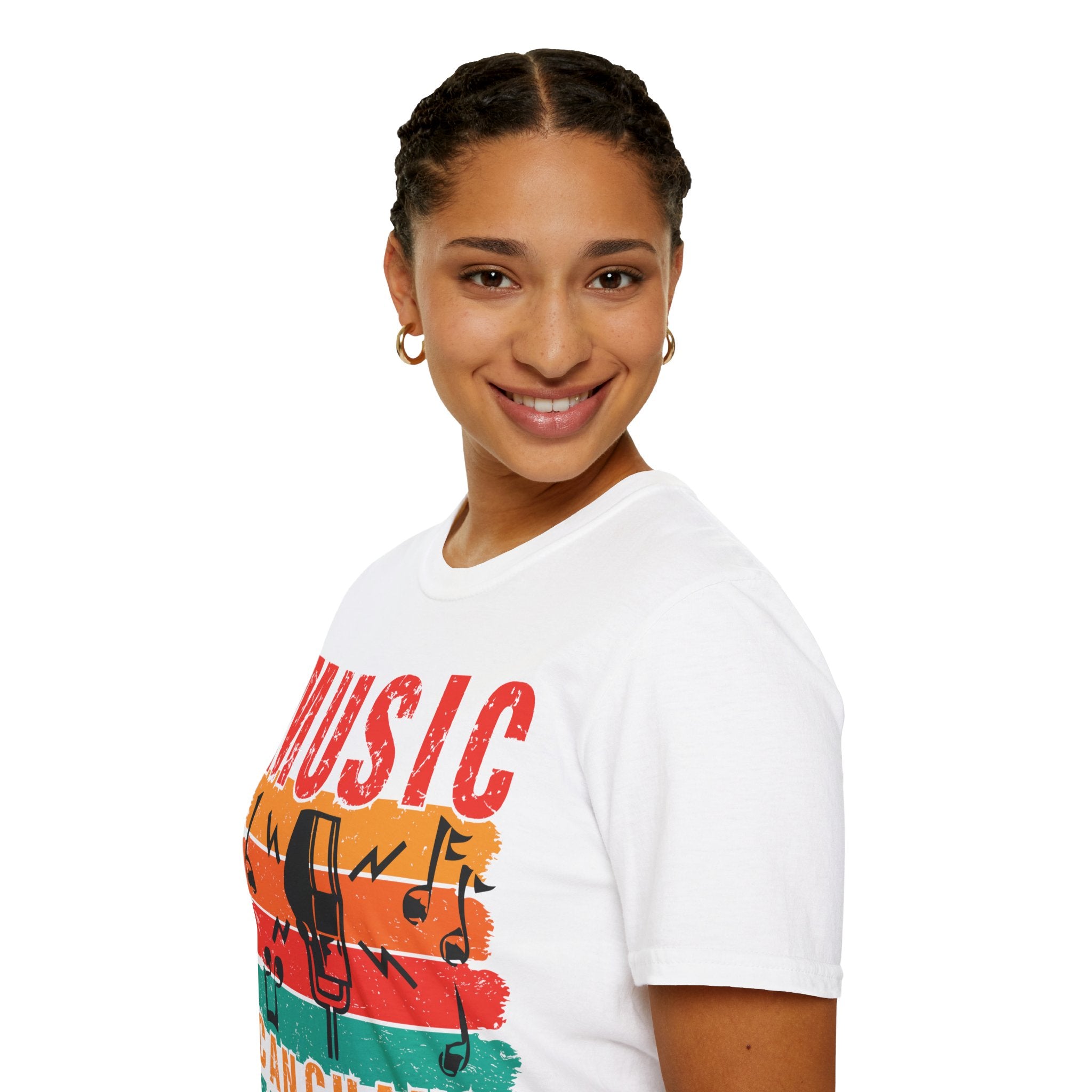 "Music Can Change The World"Unisex Soft style T-Shirt