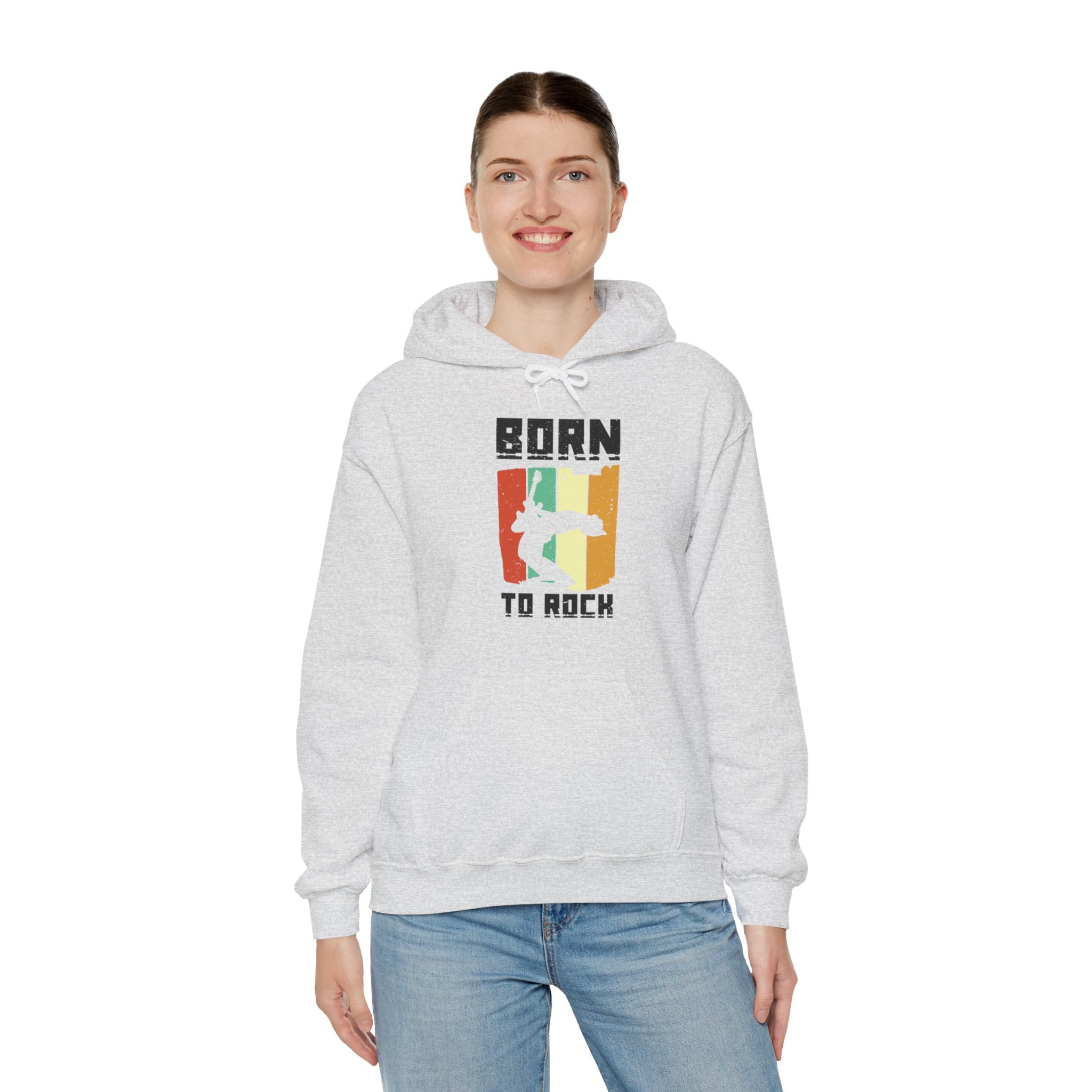 "Born To Rock"  Unisex Heavy Blend™ Hooded Sweatshirt