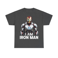 "I AM IRON MAN" Unisex Heavy Cotton Tee