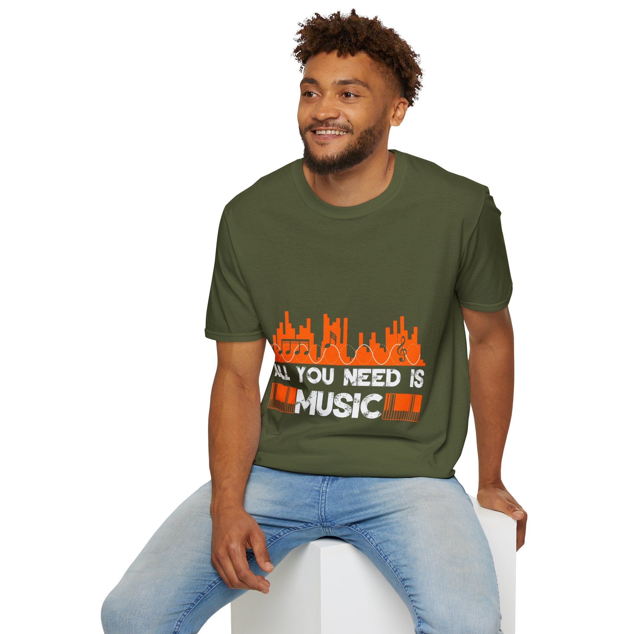 "All You Need Is Music" Unisex Soft style T-Shirt