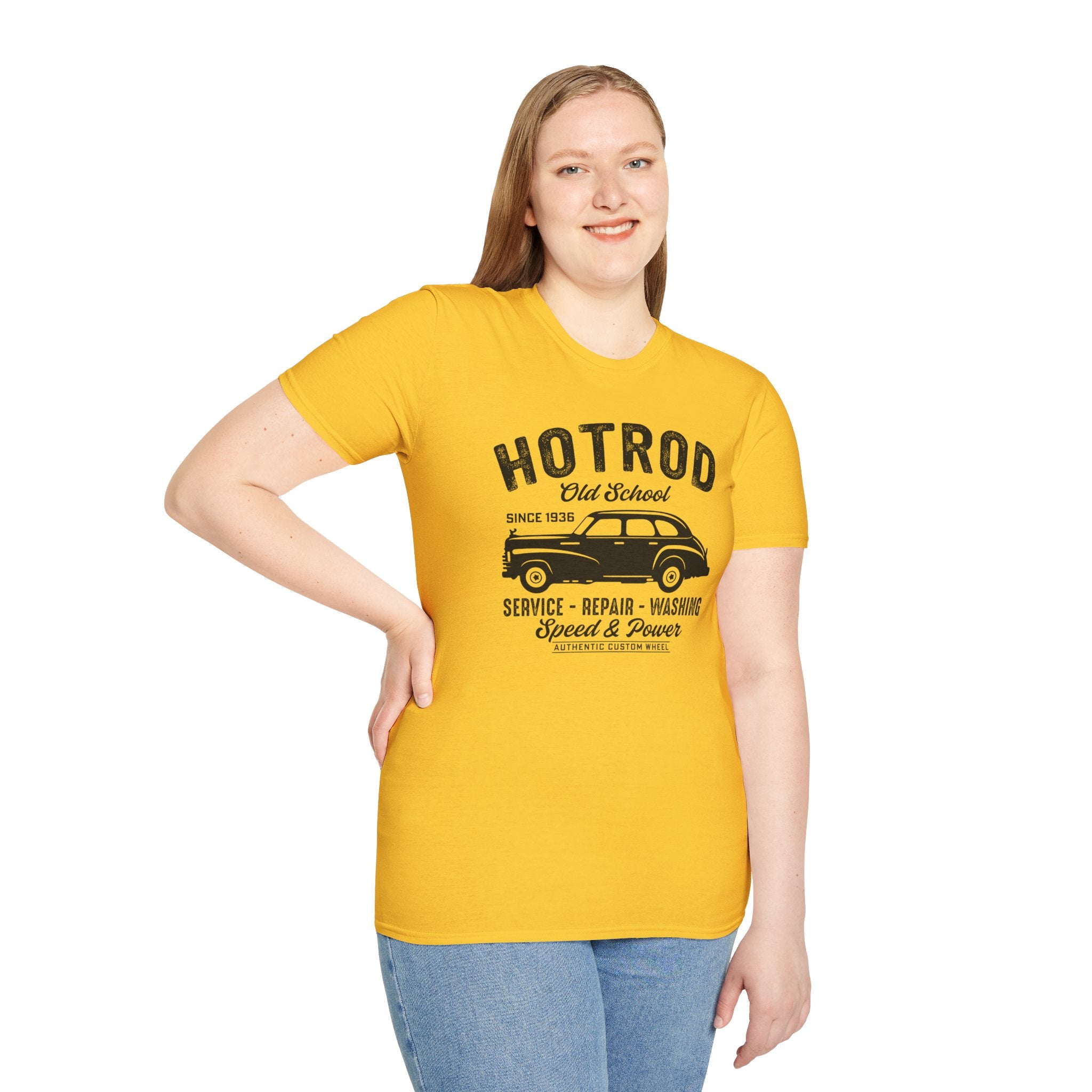 "HOTROD OLD SCHOOL" Unisex Soft style T-Shirt