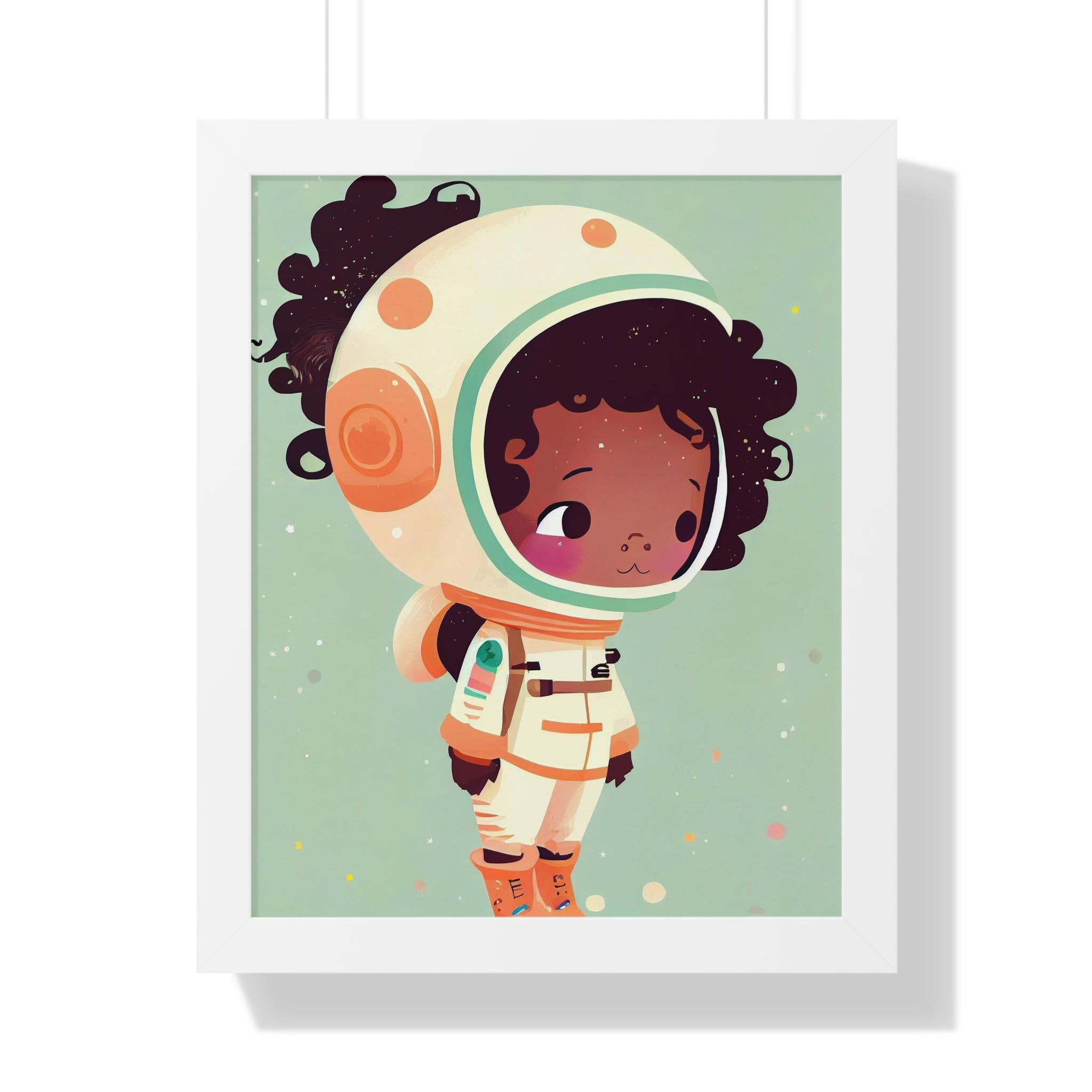 "BG ASTRONAUT" Framed Vertical Poster