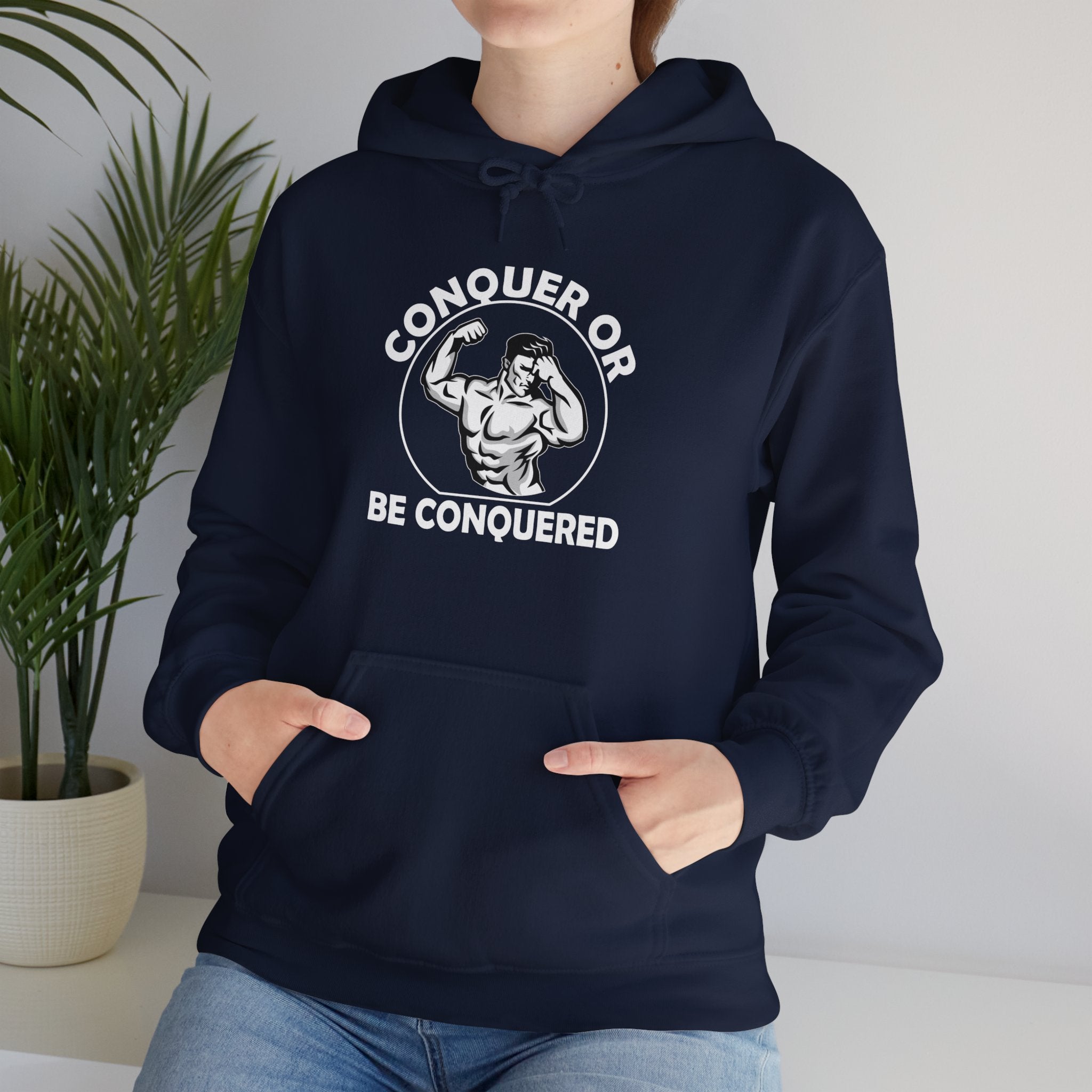 "Conquer Or Conquered" Unisex Heavy Blend™ Hooded Sweatshirt