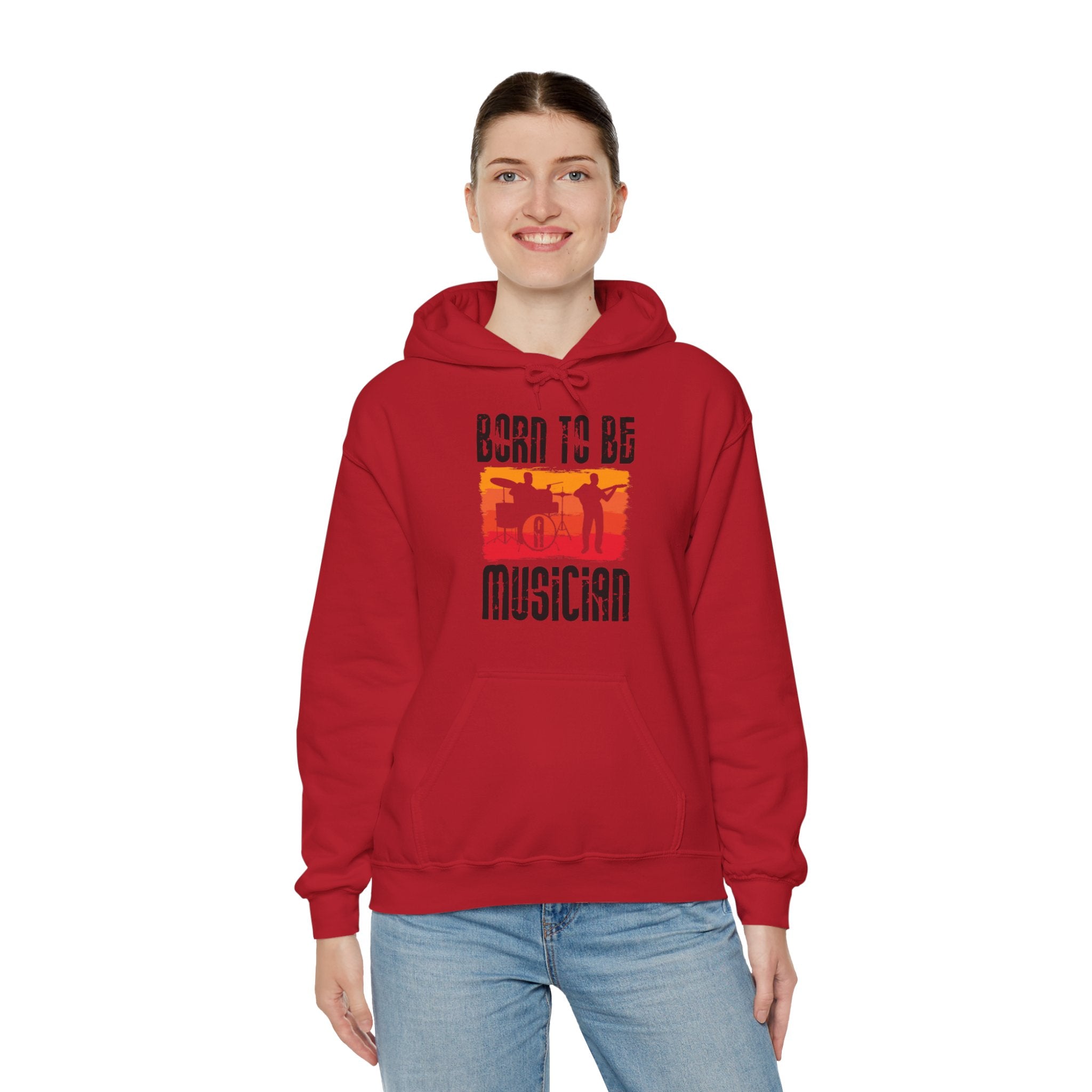 "Born To Be Musician"   Unisex Heavy Blend™ Hooded Sweatshirt