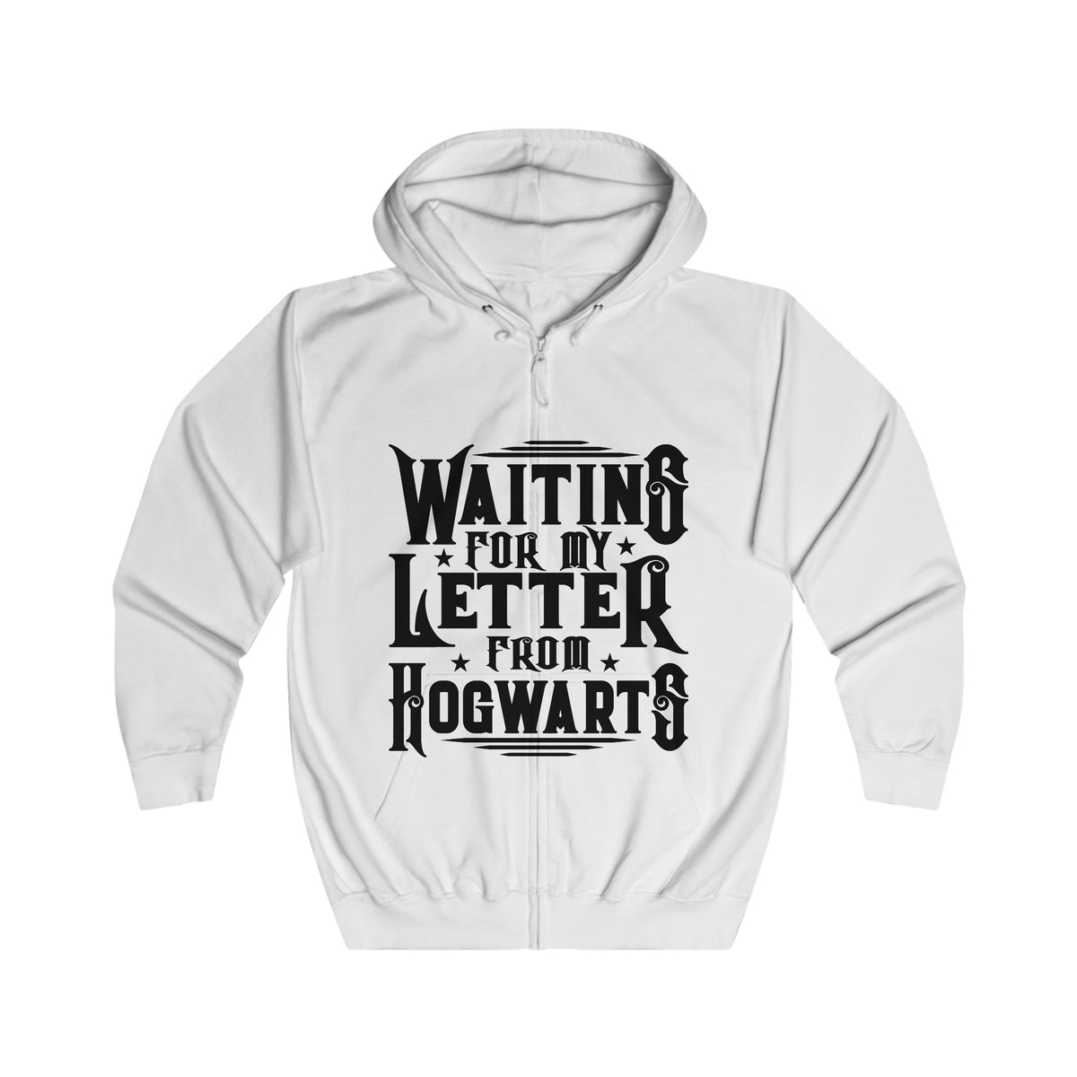 "Waiting for my letter from Hogwarts" Unisex Full Zip Hoodie