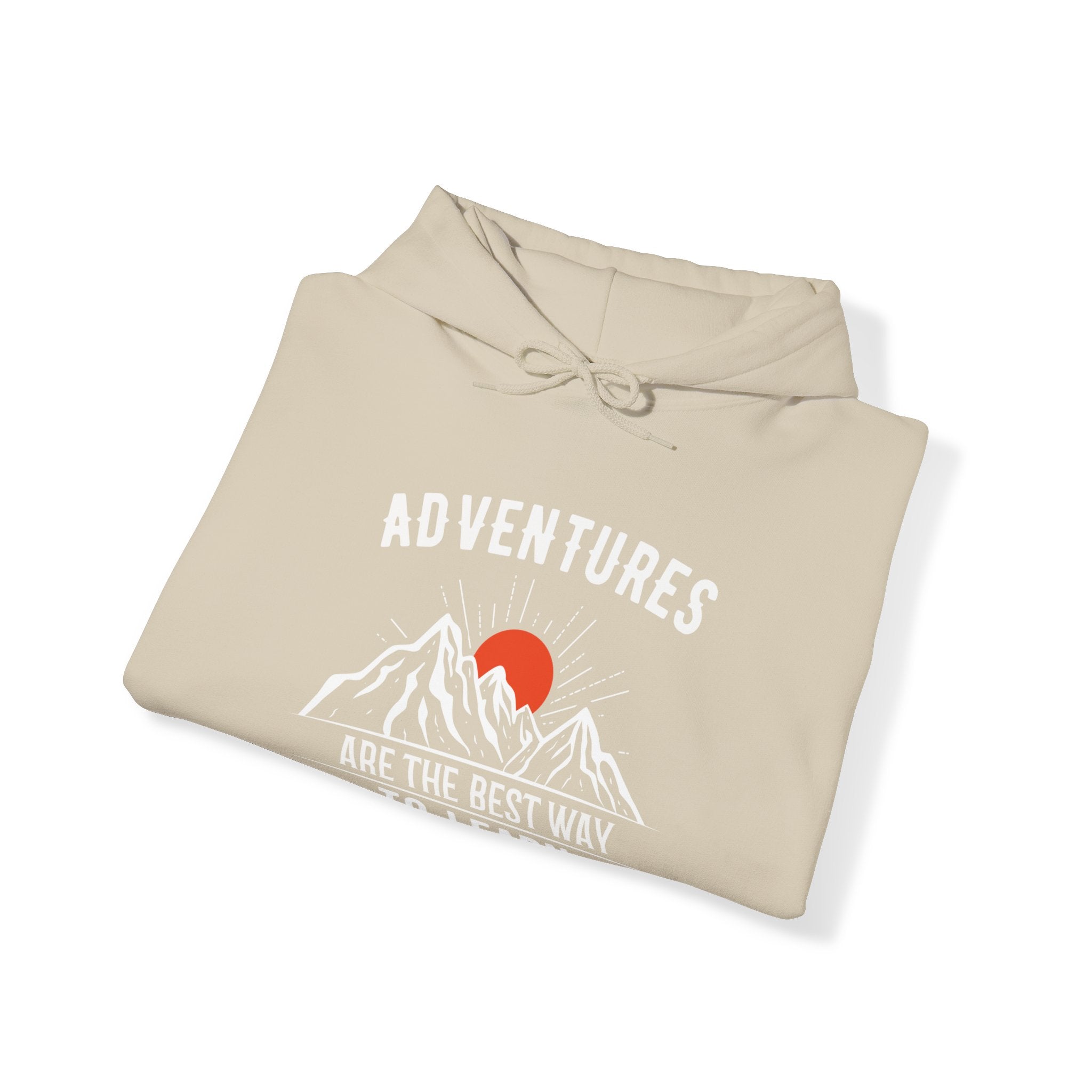 "Adventures Are The Best Way To Learn" Unisex Heavy Blend™ Hooded Sweatshirt