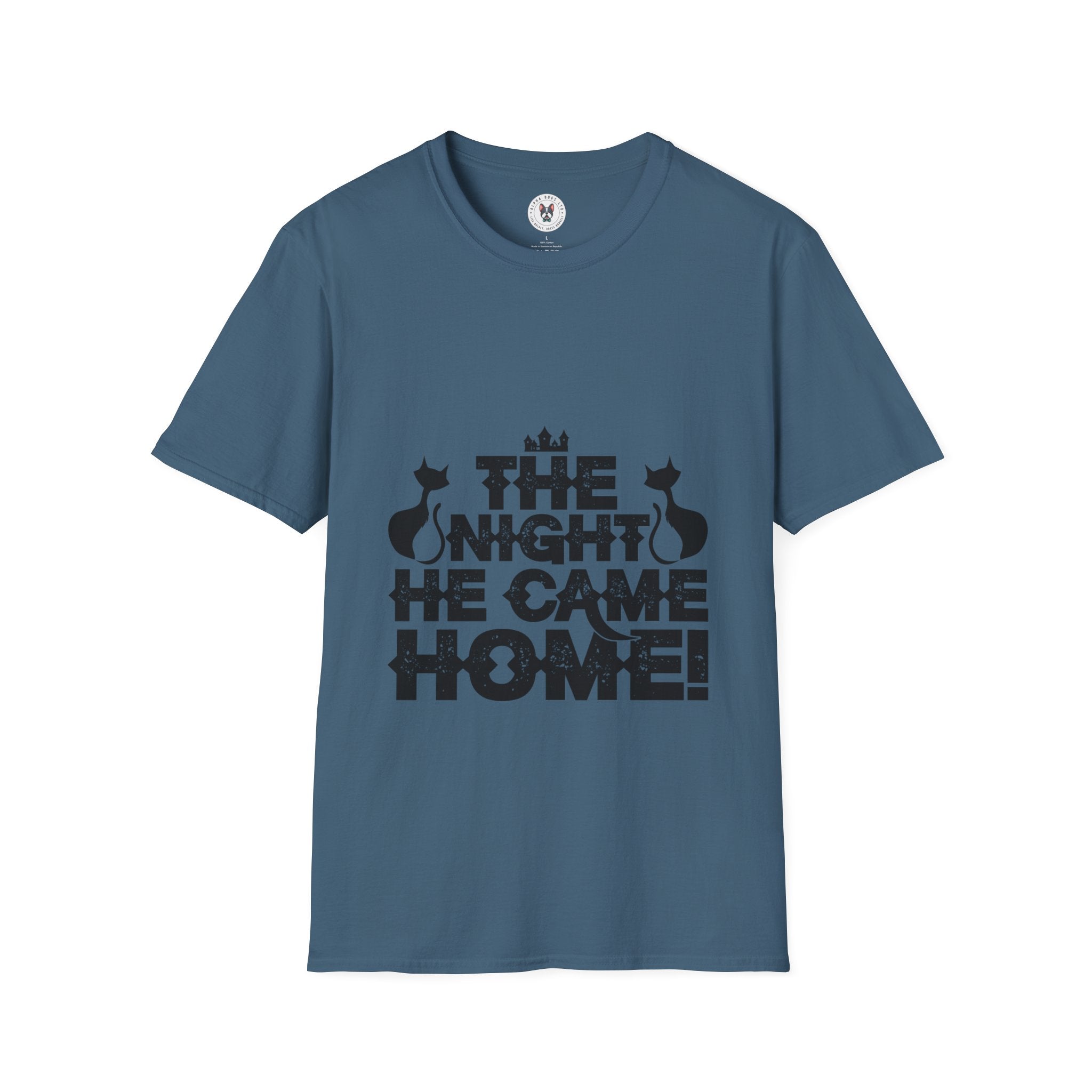 "THE NIGHT HE CAME HOME" Unisex Soft style T-Shirt