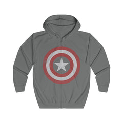 Captain America Unisex Full Zip Hoodie