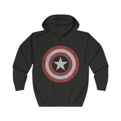 Captain America Unisex Full Zip Hoodie