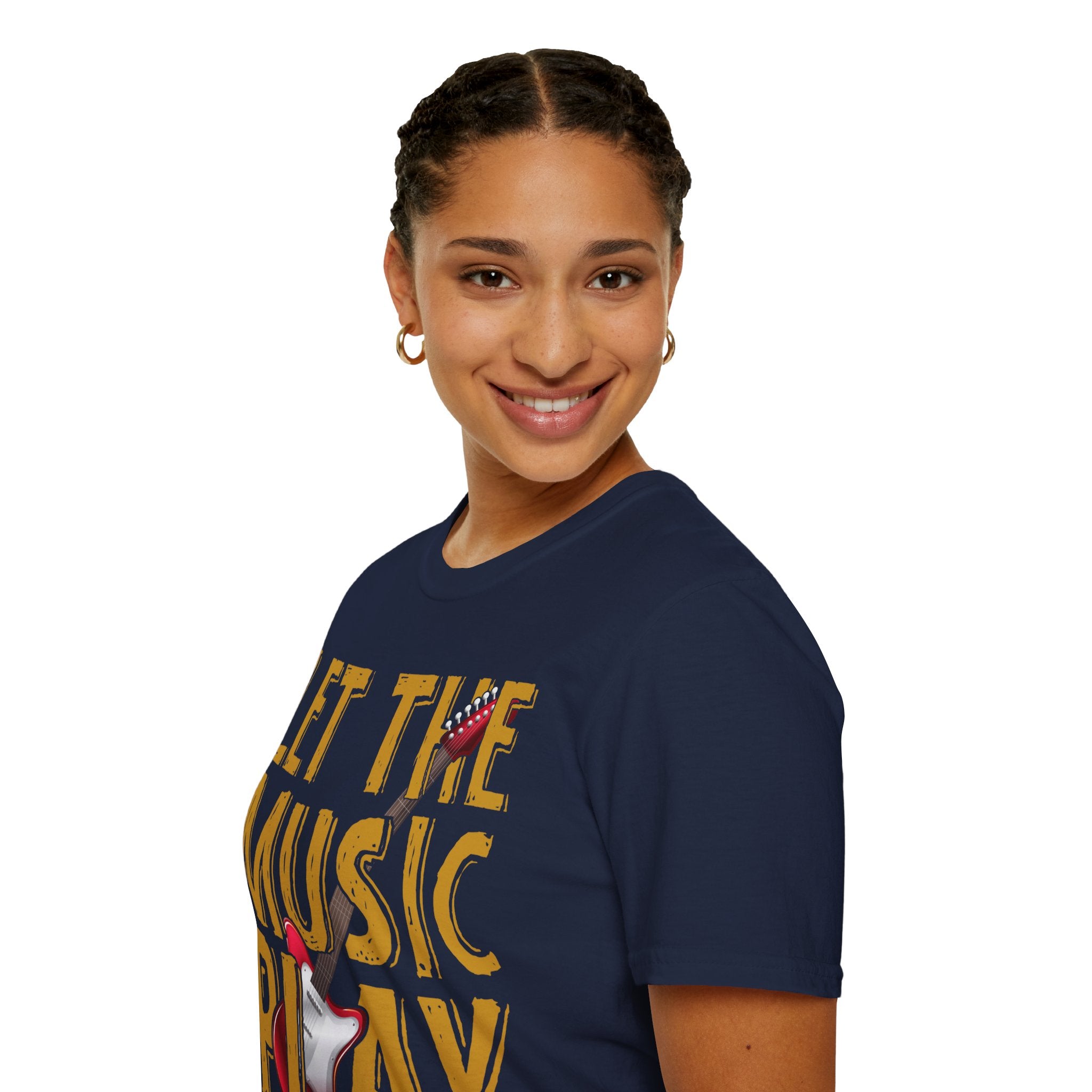 "Let The Music Play" Unisex Soft style T-Shirt