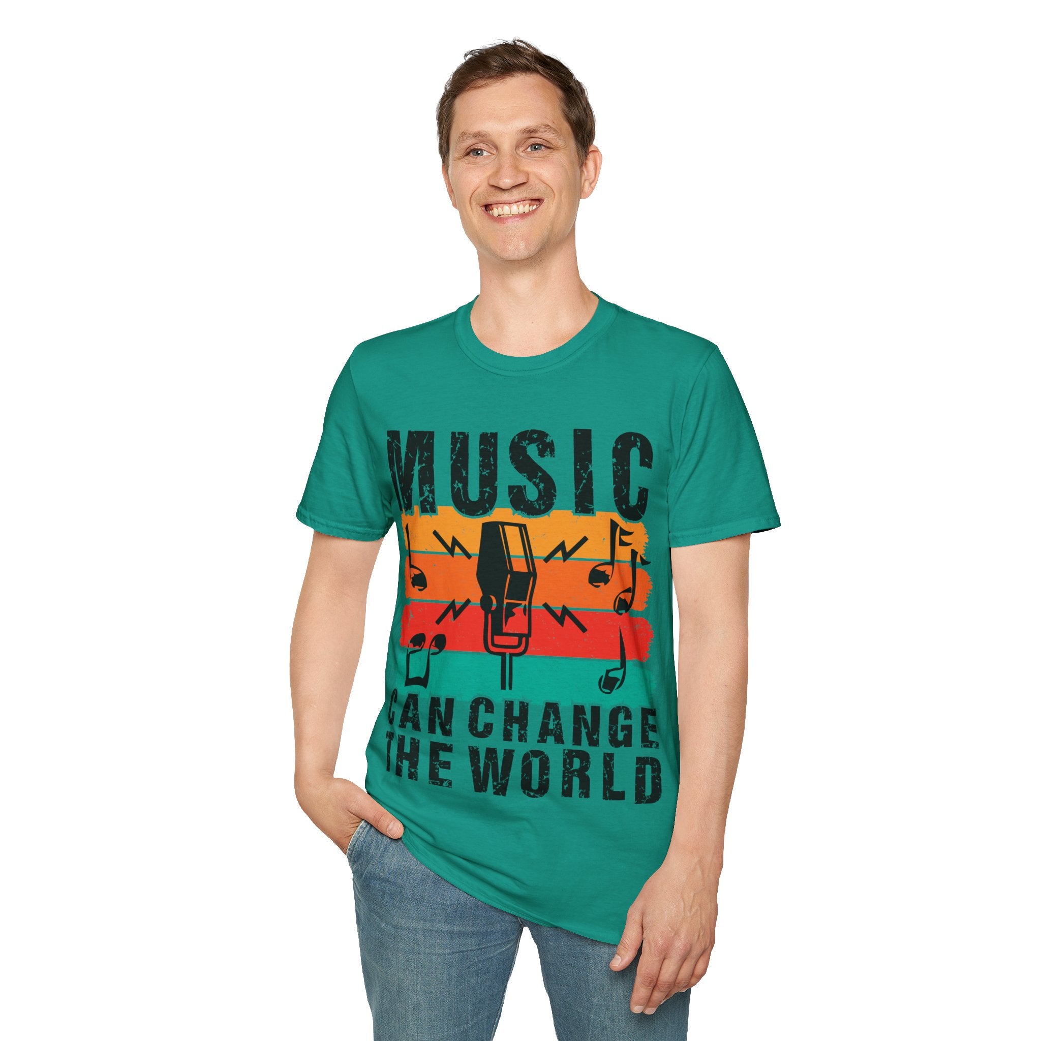 "Music Can Change The World" Unisex Soft style T-Shirt