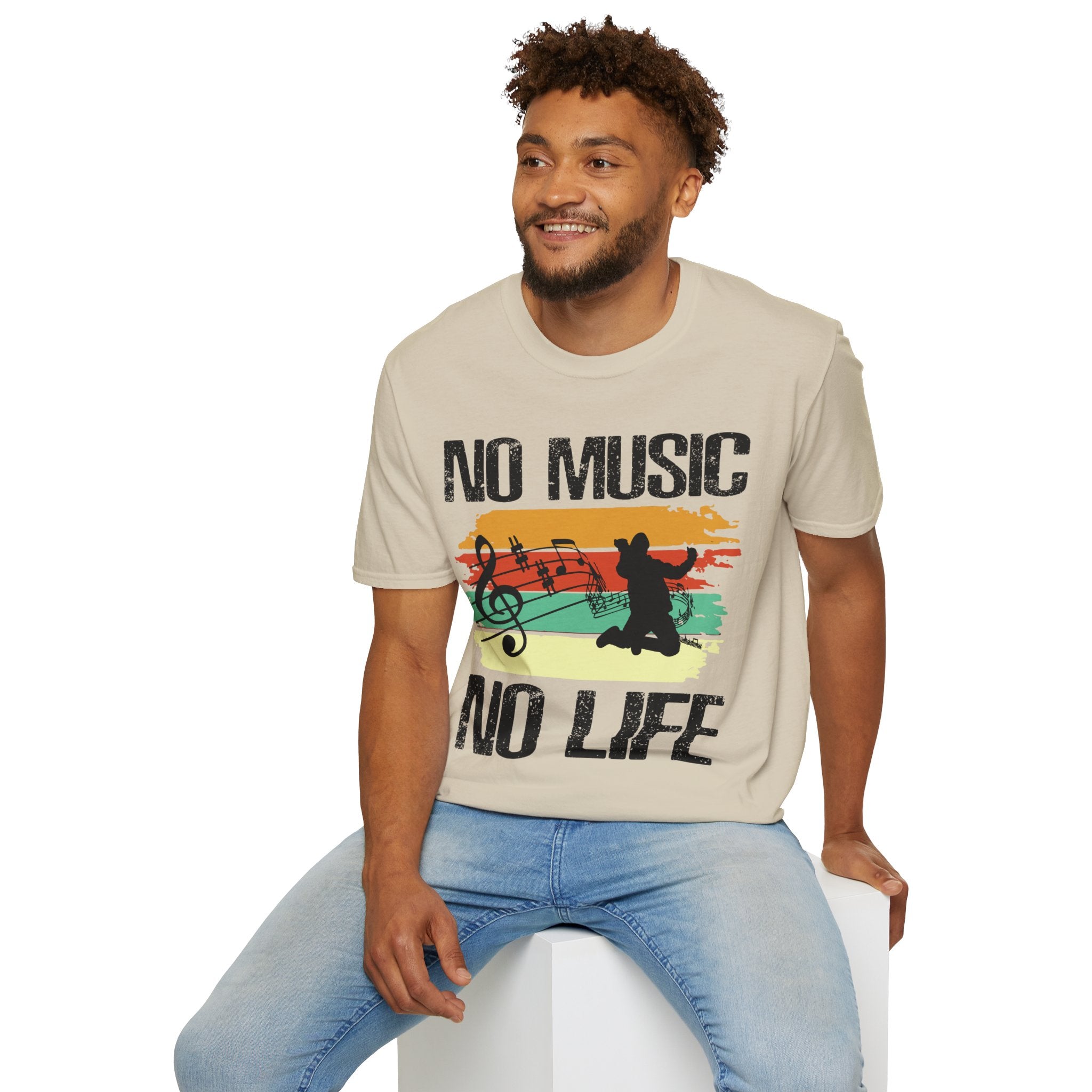 "No Music No Life"  Unisex Soft style T-Shirt