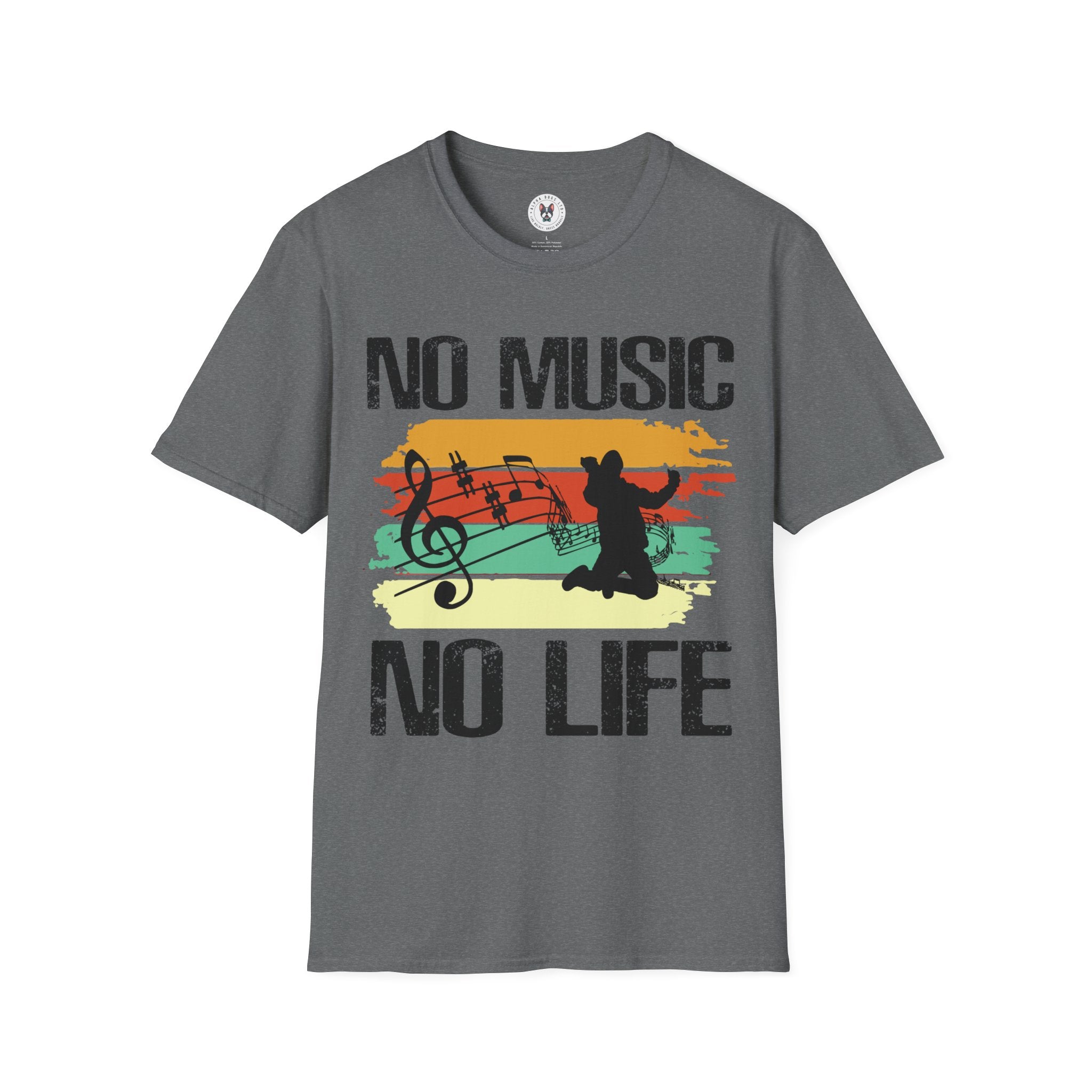 "No Music No Life"  Unisex Soft style T-Shirt