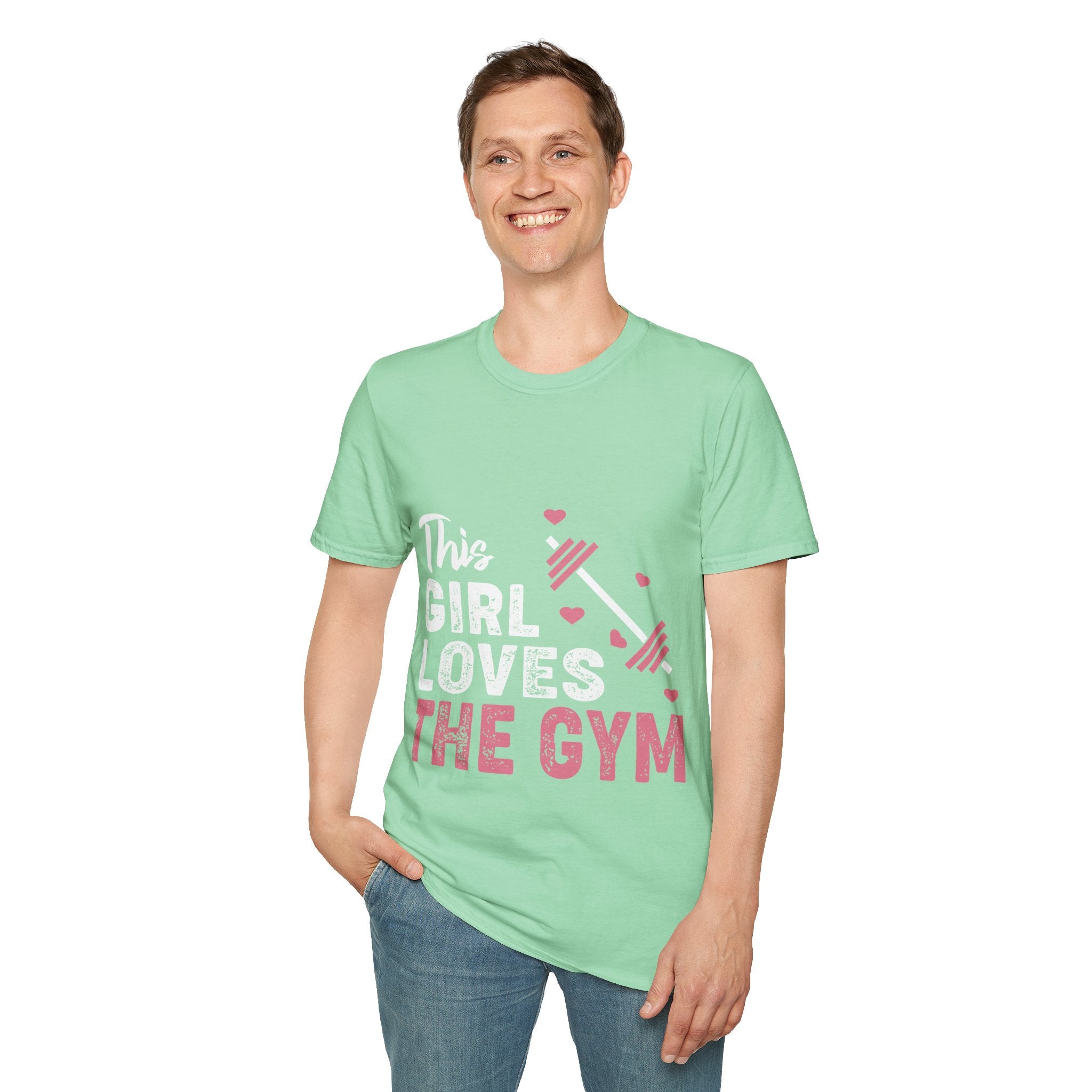 "The Girl Loves The Gym" Unisex Soft style T-Shirt