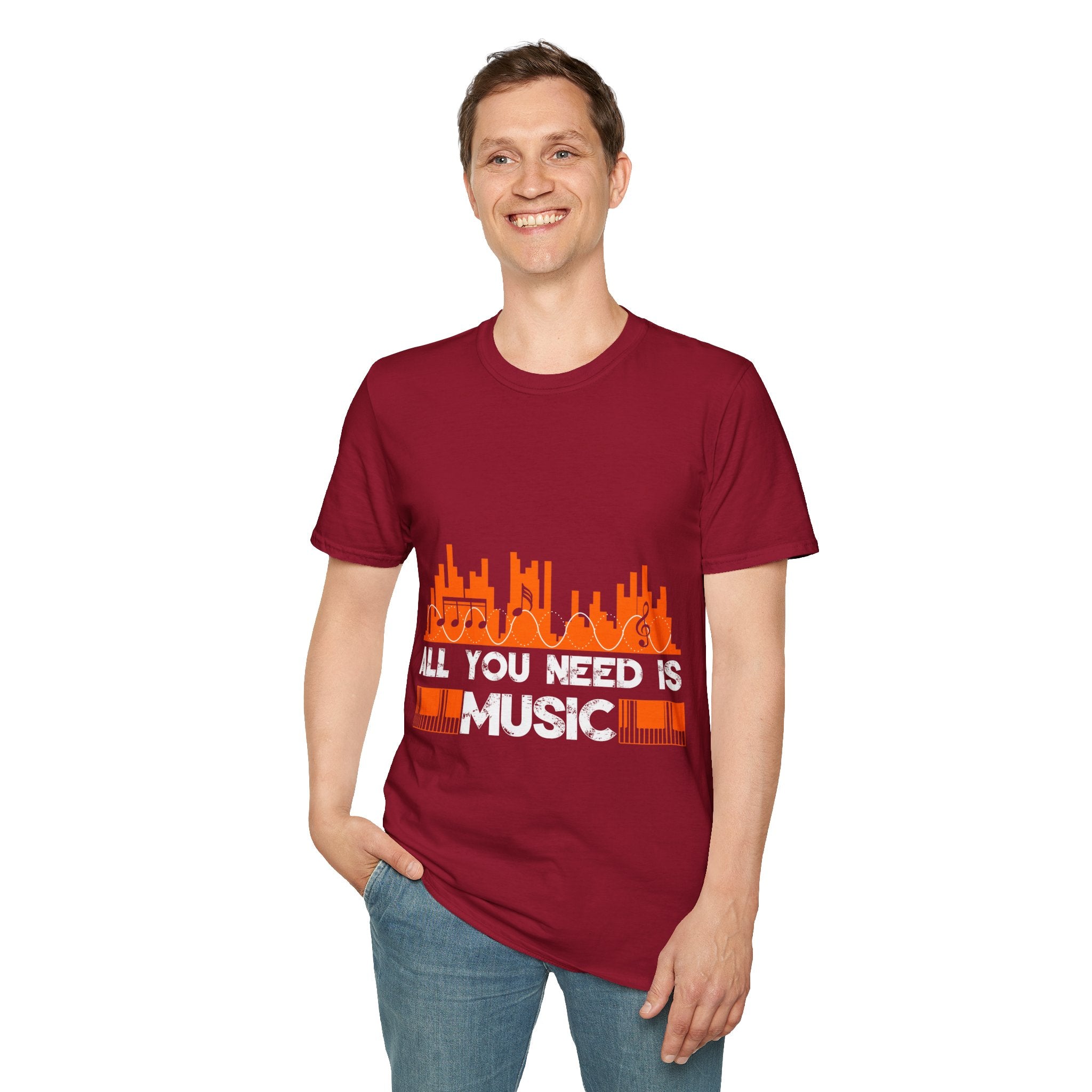 "All You Need Is Music" Unisex Soft style T-Shirt