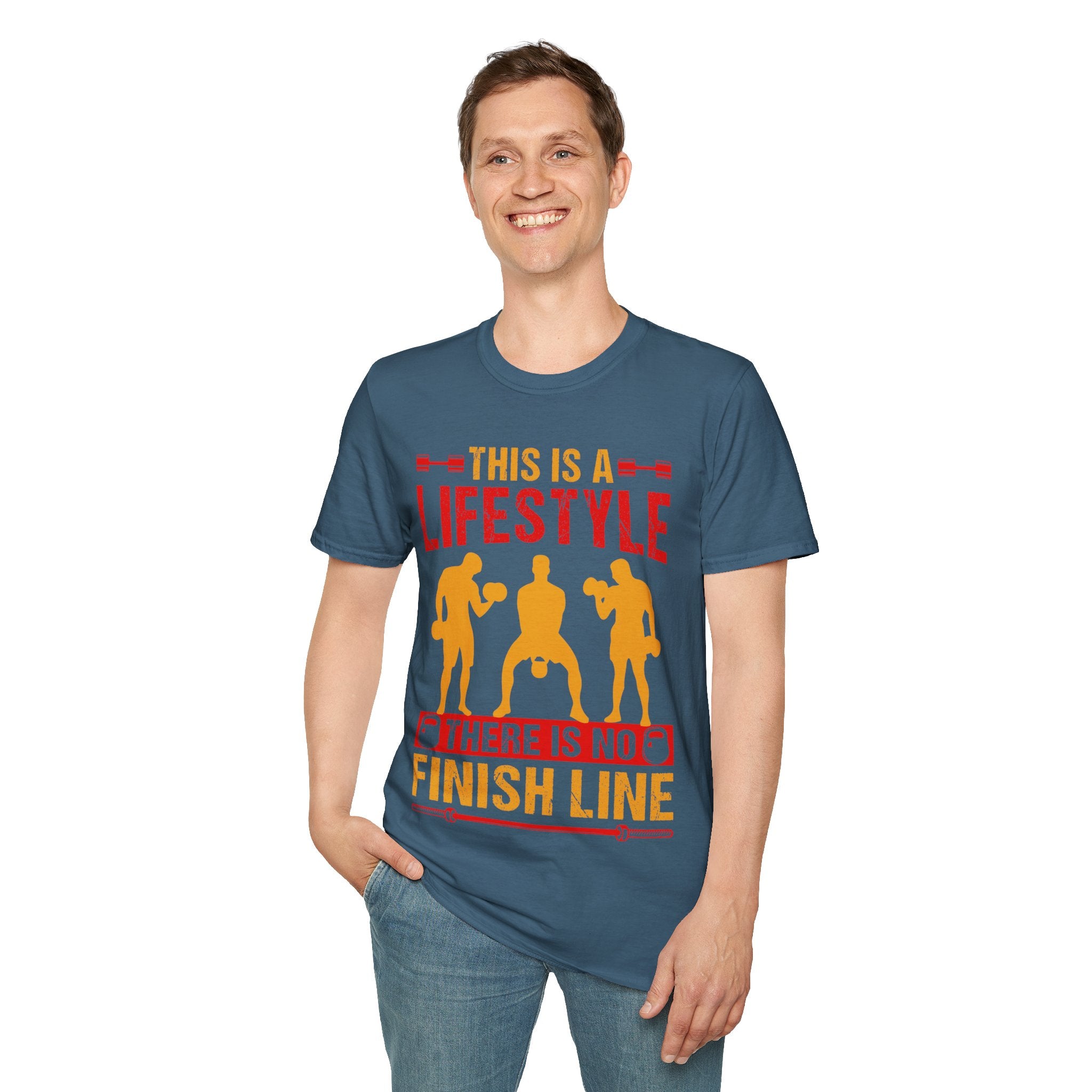 "This Is A Life Style There Is No Finish Line" Unisex Soft style T-Shirt