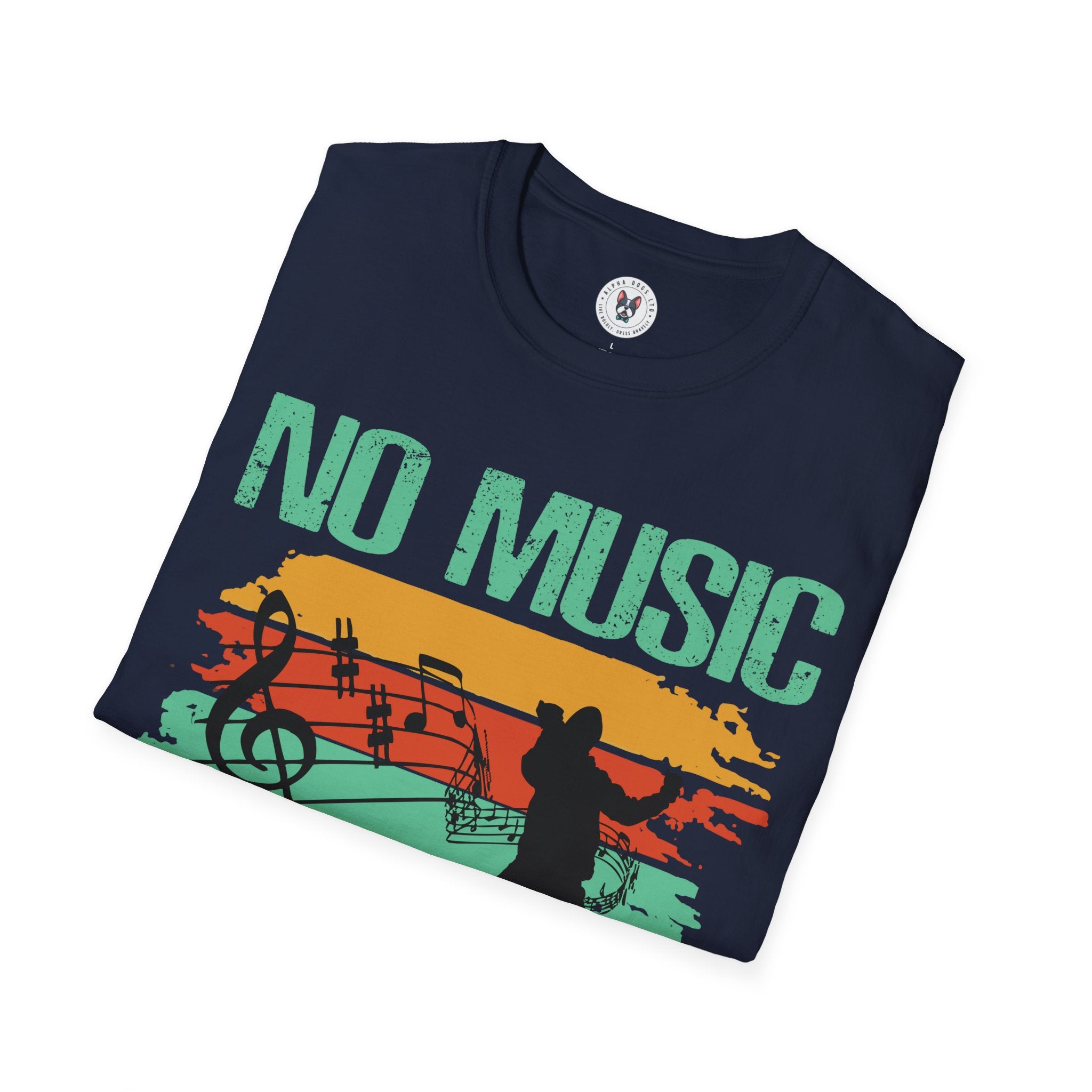 "No Music No Life" Unisex Soft style T-Shirt