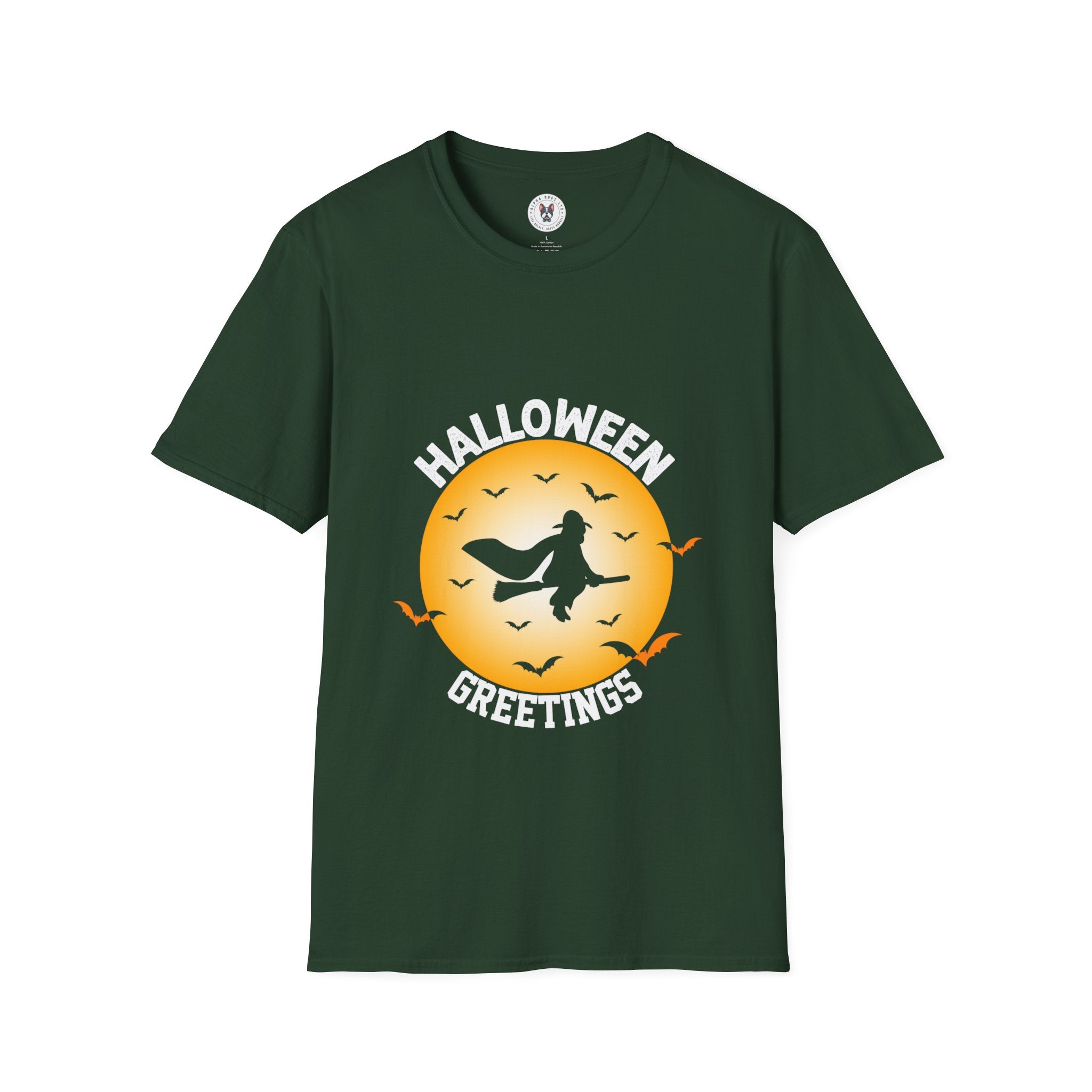 "HALLOWEEN GREETINGS" Unisex Soft style T-Shirt