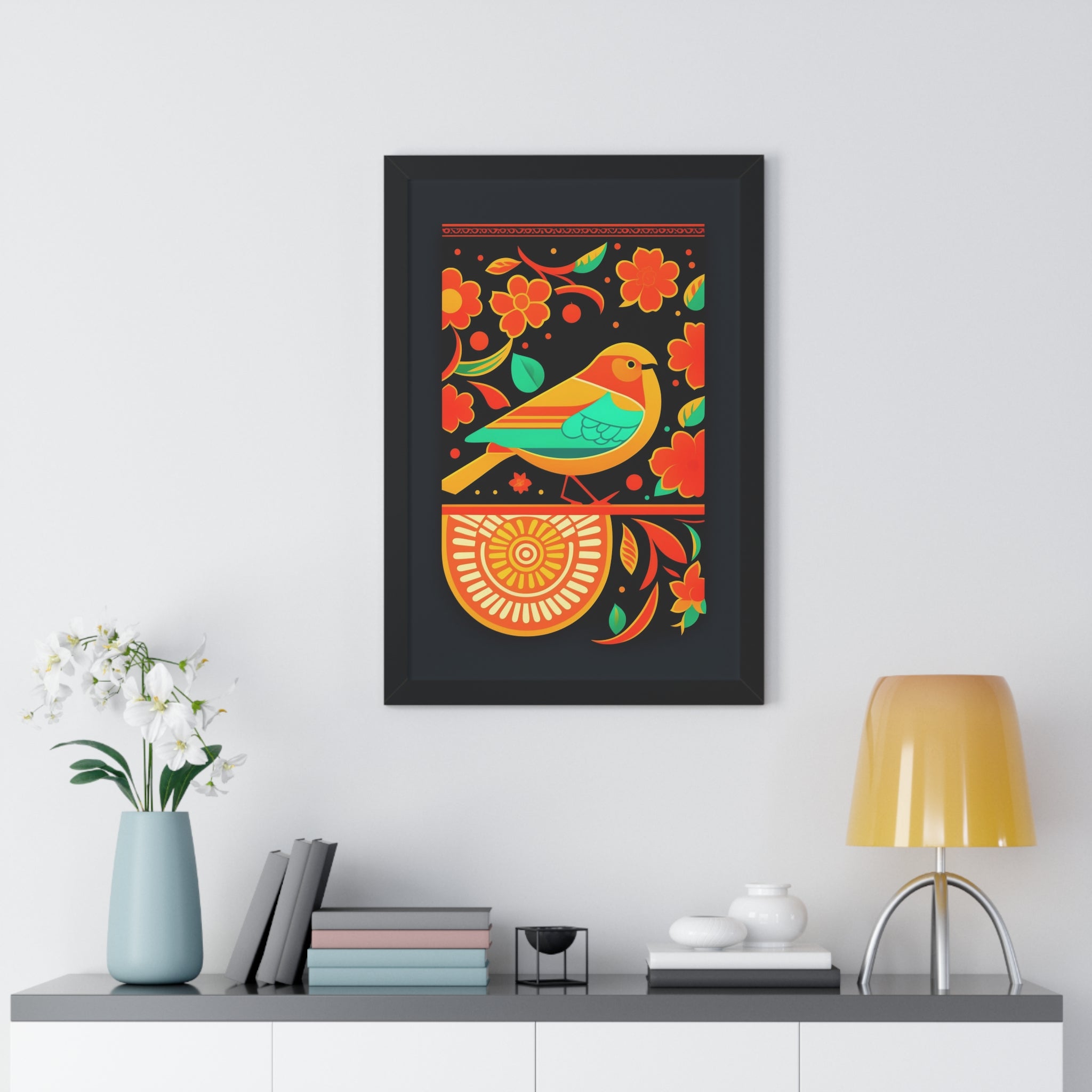 "BOHO" Framed Vertical Poster