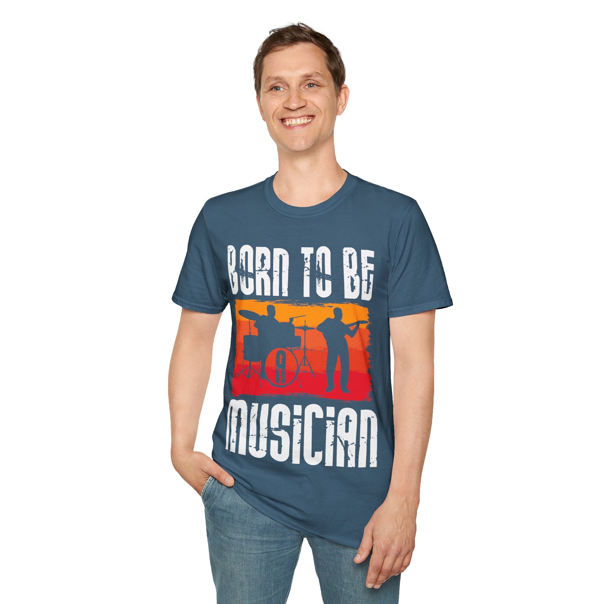 "Born To Be Musician" Unisex Soft style T-Shirt